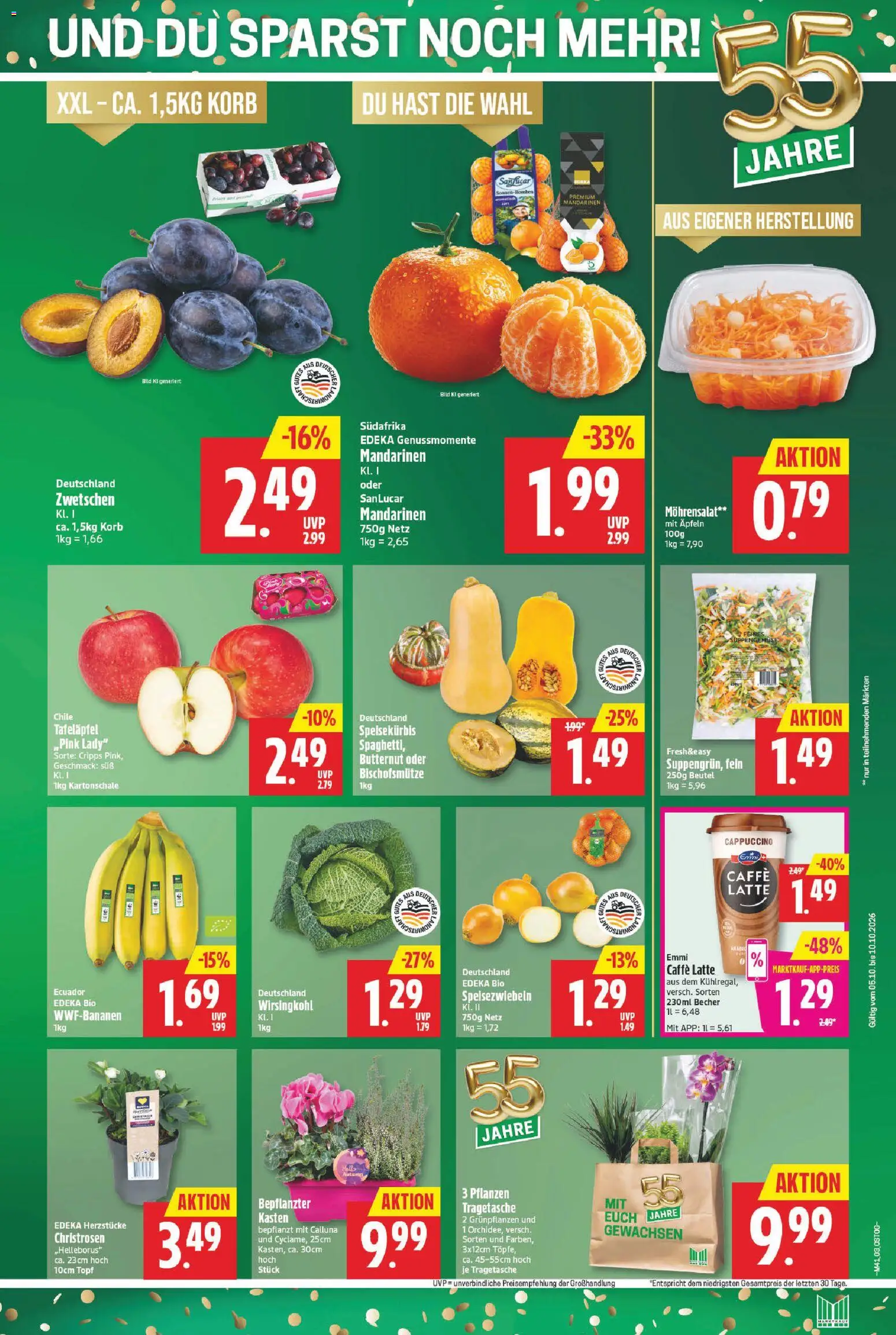 Marktkauf Prospekt – gültig ab 05.10.2026 | Seite: 3 | Produkte: Spaghetti, Korb, Mandarinen