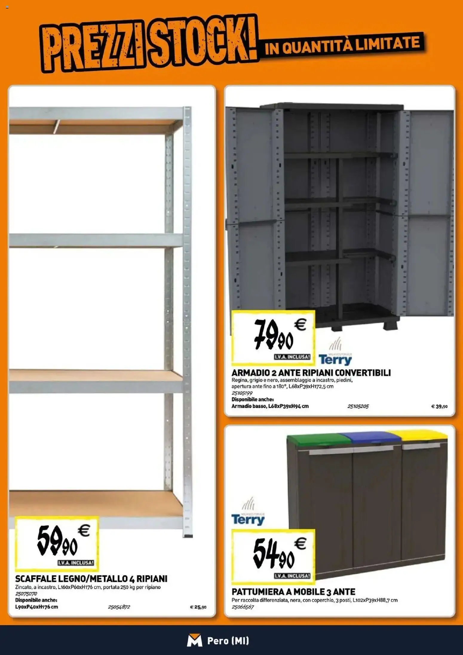Volantino TECNOMAT del 29/10/2026 | Pagina: 17 | Prodotti: Ripiano, Mobile, Scaffale, Pattumiera