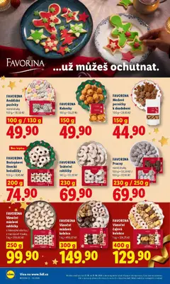 Náhled letáku FAVORINA Medové perníčky k dozdobení, 100 g = 29,93 Kč od 22.10.2026 | Strana: 26 | Produkty: Ořechy, Cookies, Kokosky, Perníčky