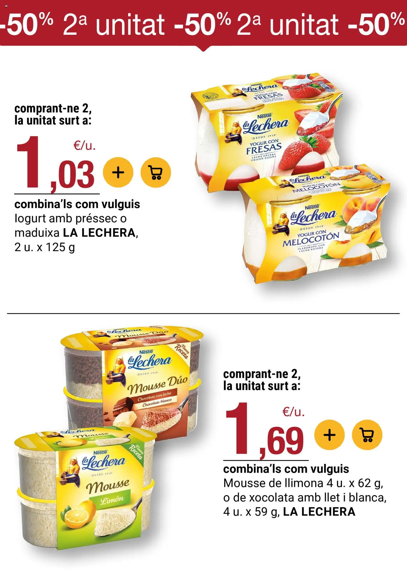 Bonpreu folleto │ válido desde el 03.03.2026 | Página: 15 | Productos: Mousse, Leche, Yogur, Chocolate