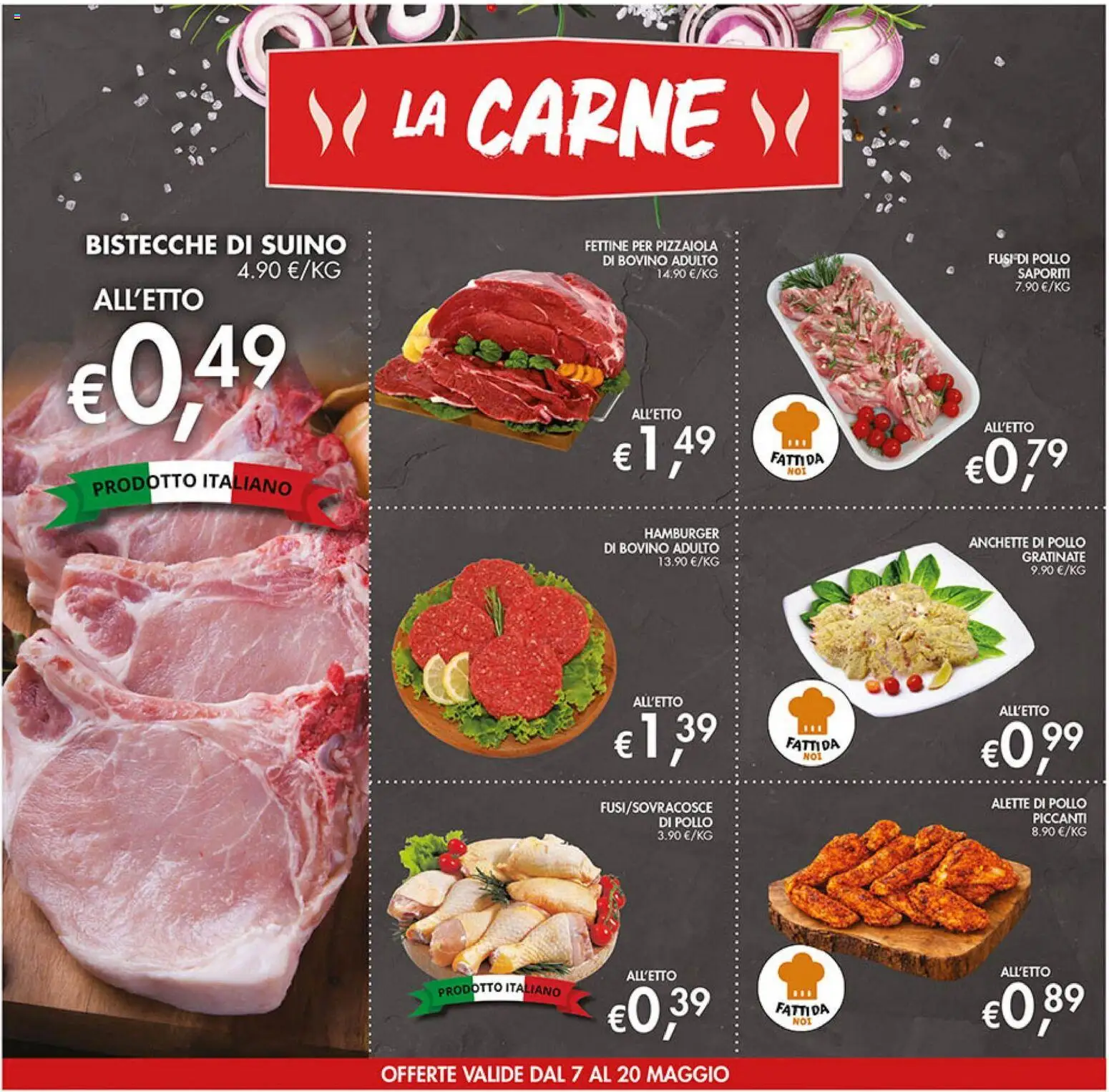 Volantino Coal del 07.05.2026 | Pagina: 8 | Prodotti: Bovino, Pollo, Suino, Hamburger