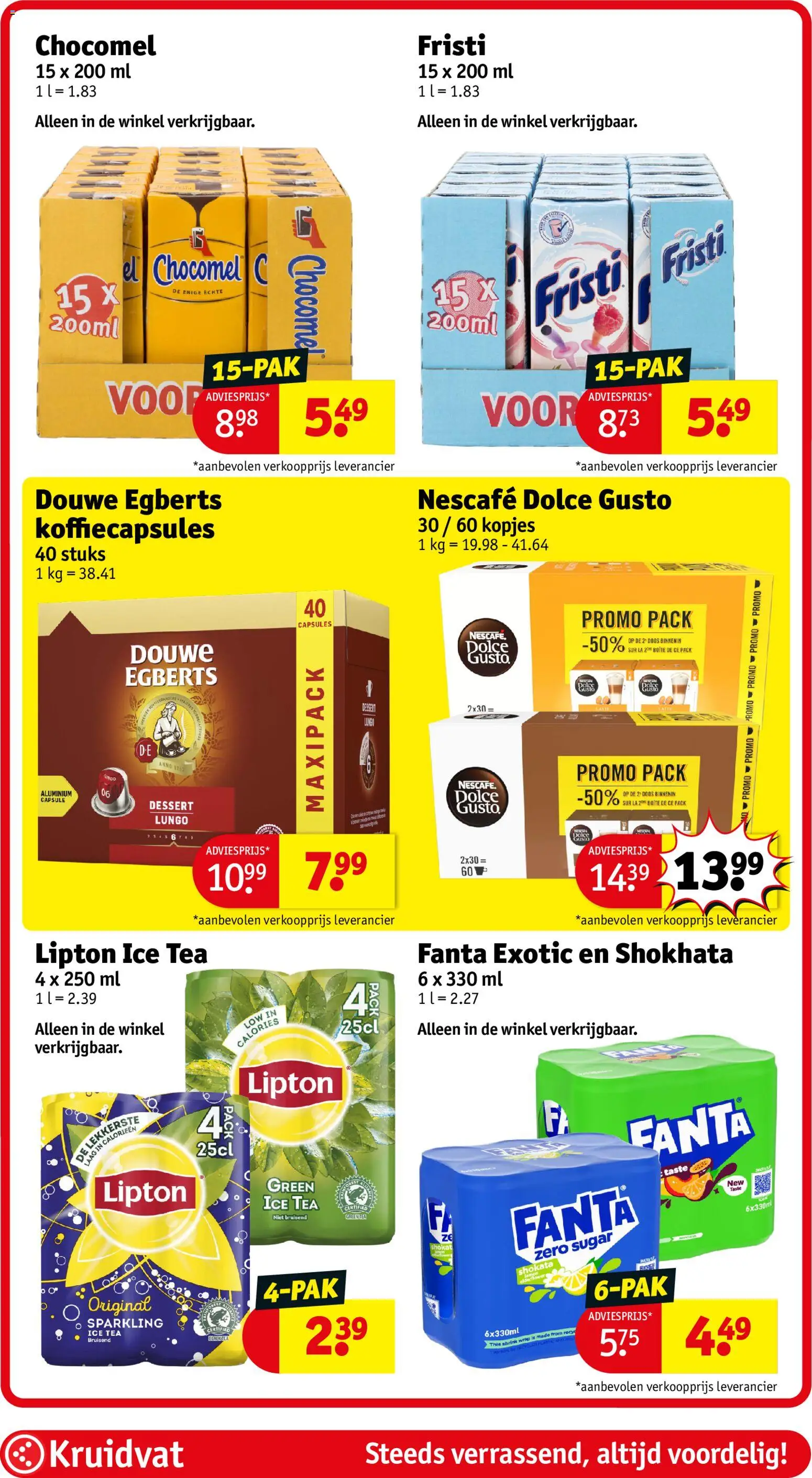 {H1} | Pagina: 49 | Producten: Fanta, Rooibos tea, Capsule, Koffiecapsules