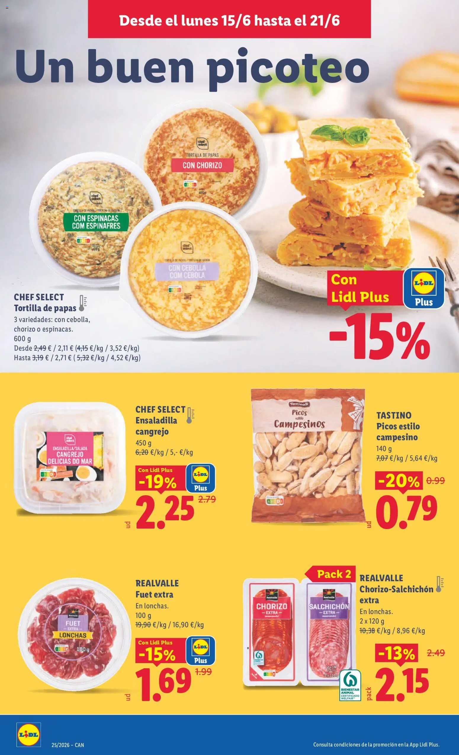 Lidl folleto Canarias │ válido desde el 15.06.2026 | Página: 20 | Productos: Ensaladilla, Πορσελάνη, Παγωμένο τσάι