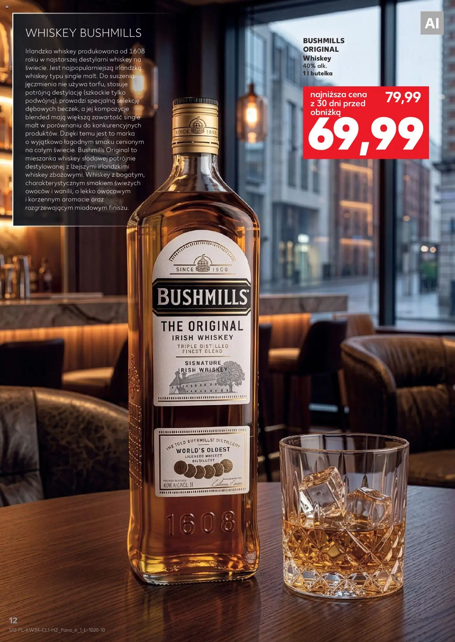 Kaufland Polsko leták - Barek od 20.08.2026 | Strana: 12 | Produkty: Whiskey, Finest, Bushmills