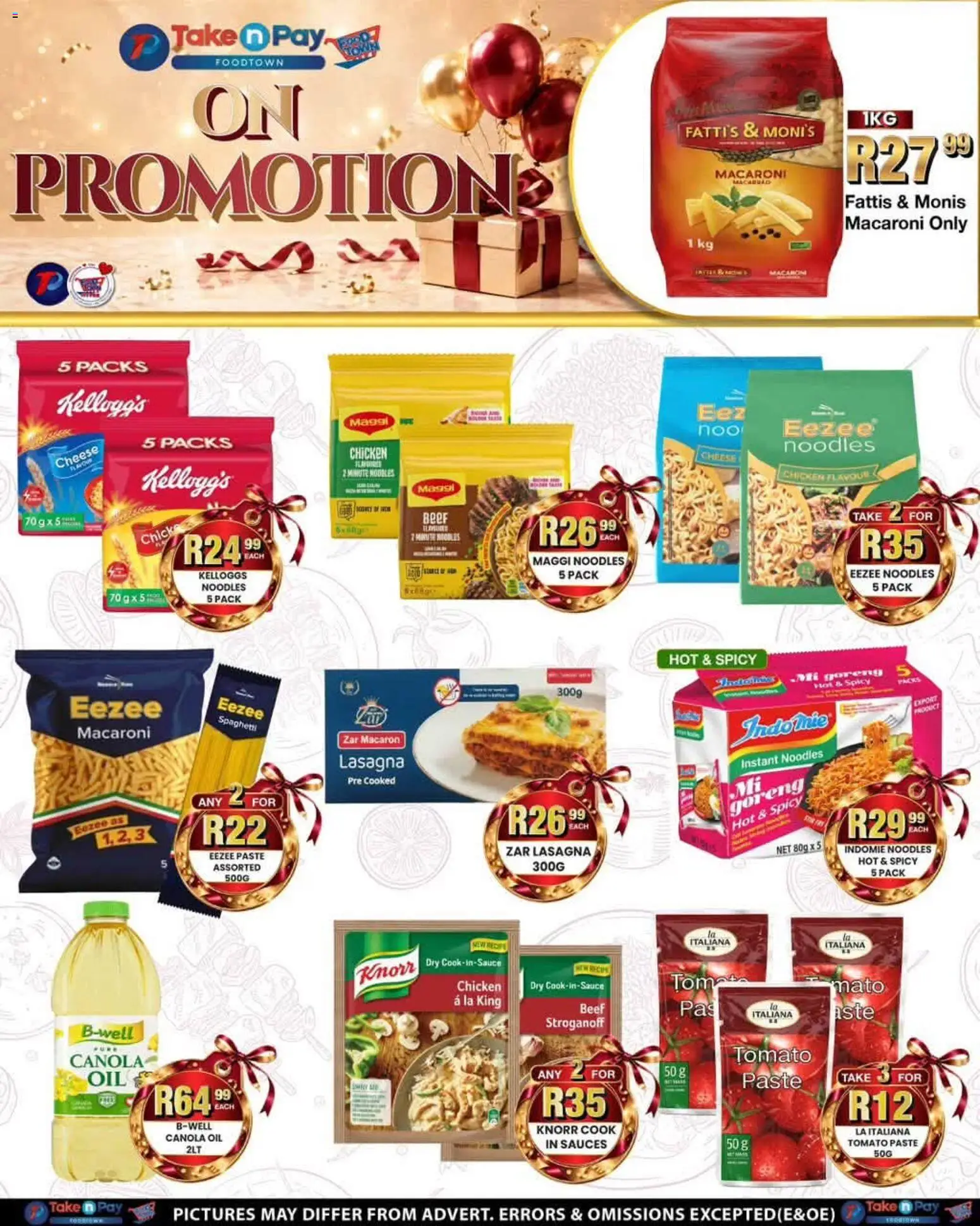 New Take n Pay catalogue – valid from 24/08/2026 | Page: 6 | Products: Cheese, Noodles, Beef, Spaghetti