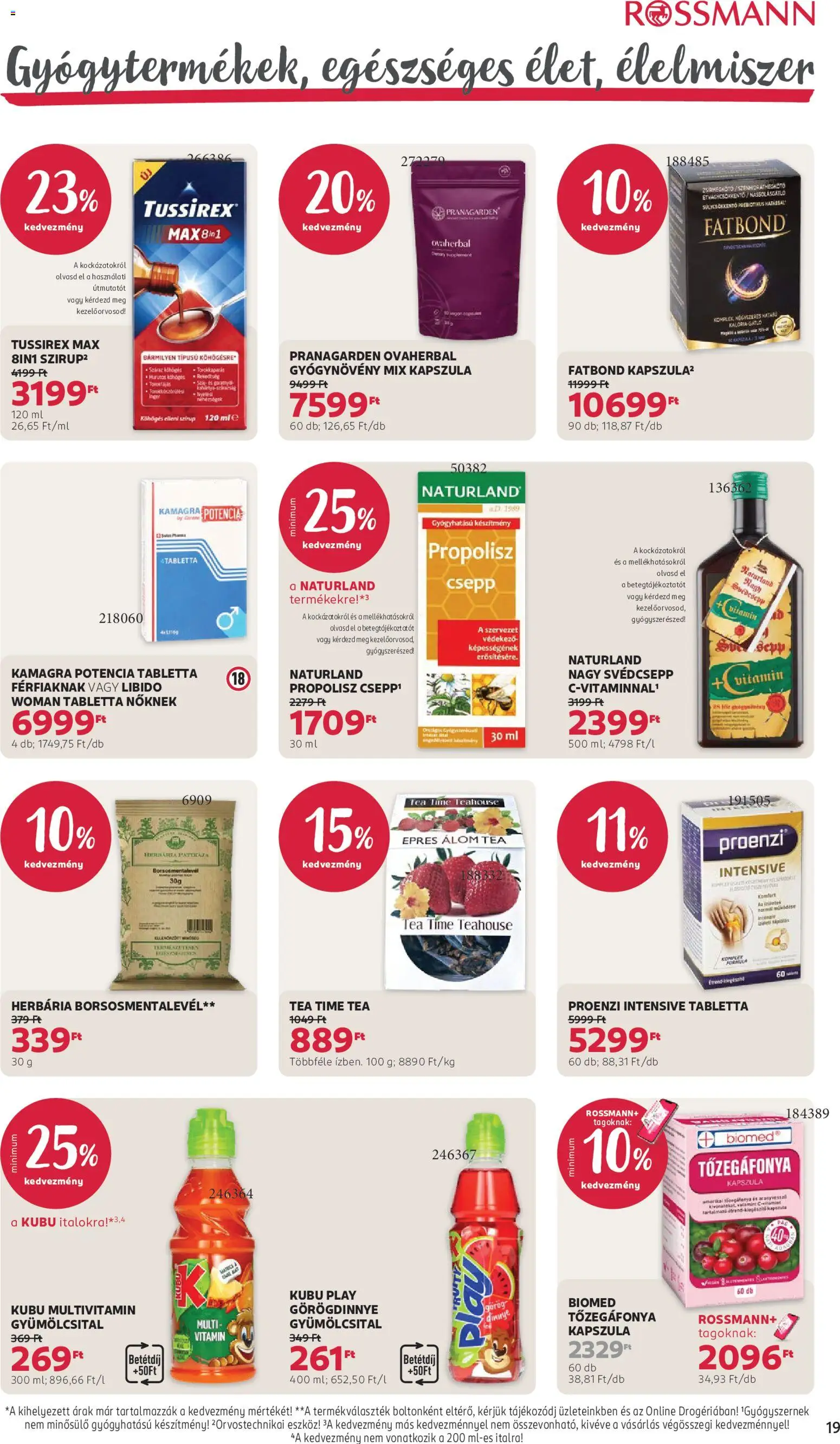 Rossmann akciós ujság - amely érvényes a következő dátumtól: 2026.09.21. | Oldal: 23 | Termékek: Lime, Dinnye, Tea, Eszköz