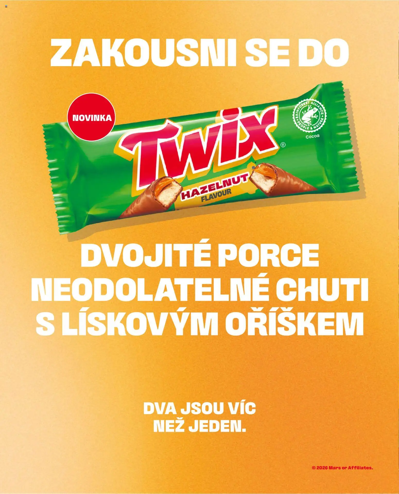 Billa leták - Gusto: Podzim 2026 od 01.09.2026 | Strana: 2 | Produkty: Twix