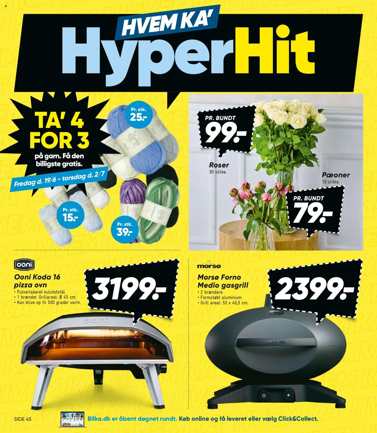 Bilka tilbudsavis – gyldig fra 19.06.2026 | Side: 4 | Produkter: Pizza, Ovn, Grill