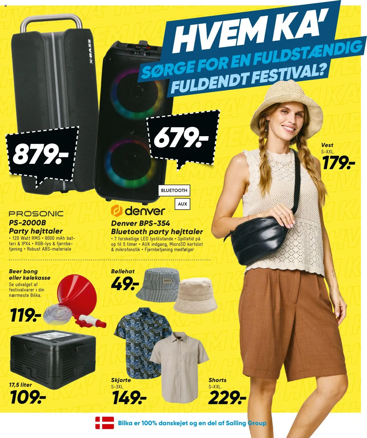 Bilka tilbudsavis – gyldig fra 05.06.2026 | Side: 25 | Produkter: Skjorte, Vest, Shorts, Højttaler