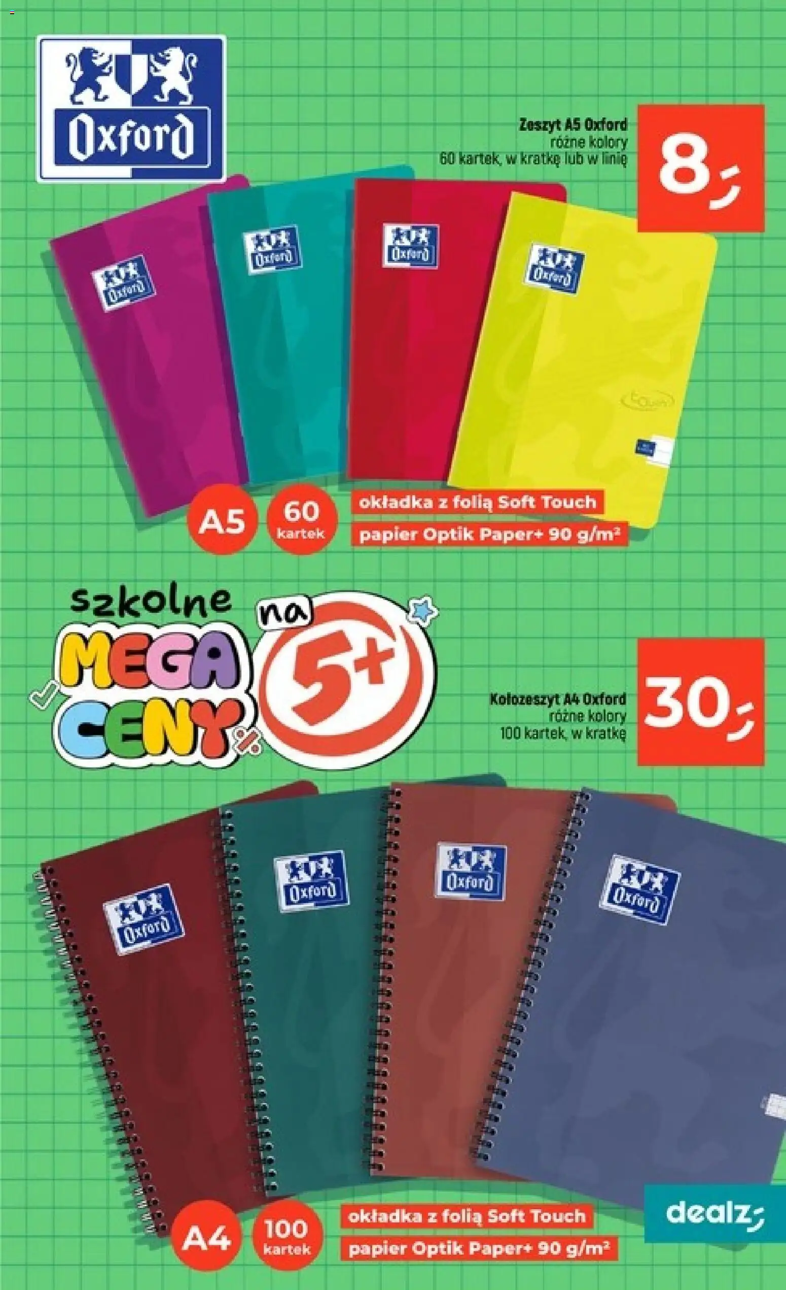 Dealz gazetka - Szkolne Mega Ceny od 06.08.2026 | Strona: 57 | Produkty: Zeszyt