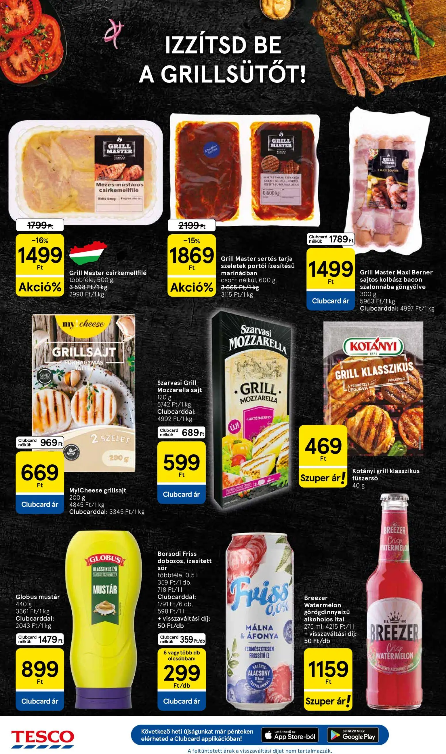 Tesco akciós ujság - amely érvényes a következő dátumtól: 2026.08.06. | Oldal: 4 | Termékek: Áfonya, Málna, Kolbász, Bacon