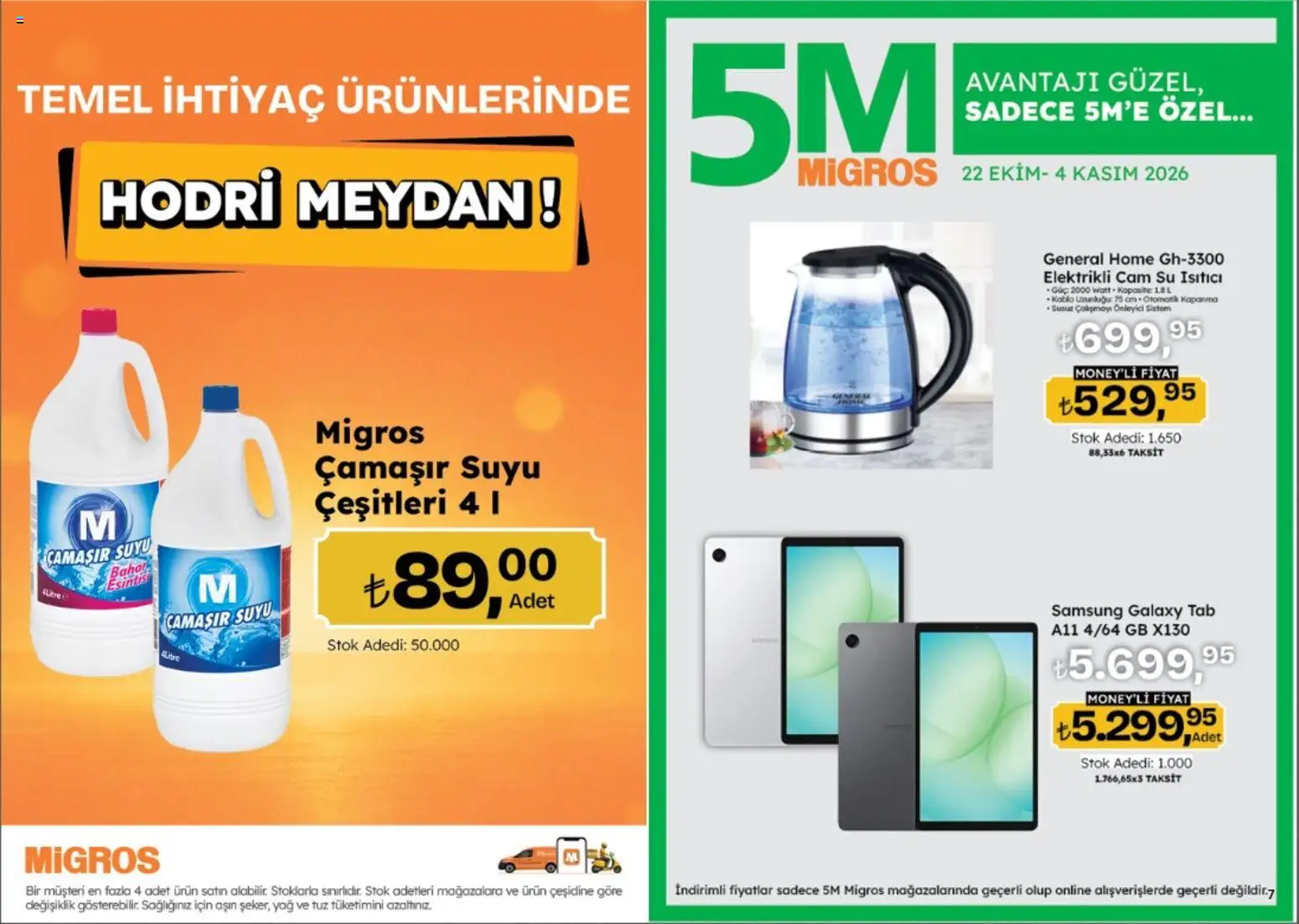 Migros Katalog - Migroskop - 22 Ekim 2026 tarihinden itibaren geçerlidir | Sayfa: 4 | Ürünler: Su ısıtıcı, Yağ, Su, Tuz