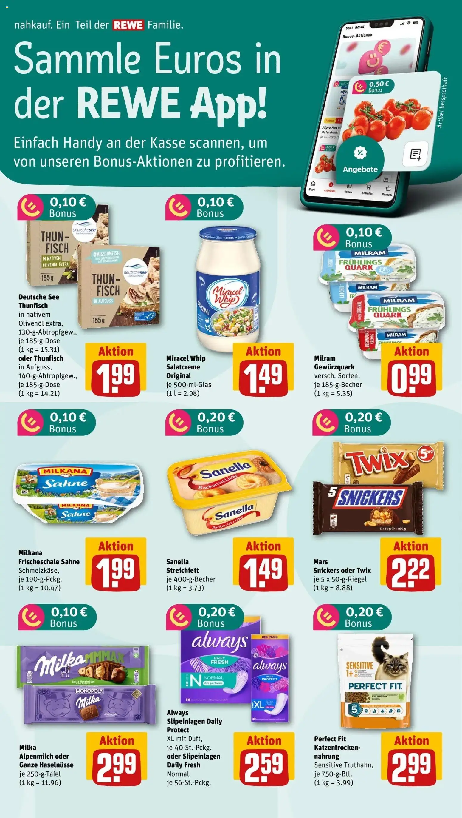 Rewe Prospekt Krempe – gültig ab 27.07.2026 | Seite: 5 | Produkte: Quark, Milka, Fisch, Alpro