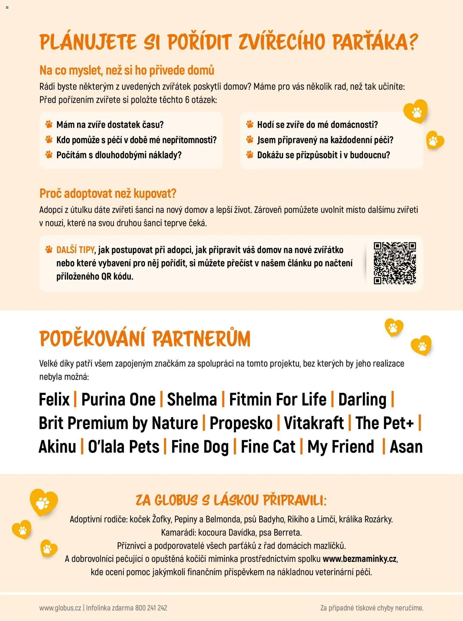 Globus leták - Darujte druhou šanci od 07.09.2026 | Strana: 18 | Produkty: Felix, Globus, Purina, Purina one