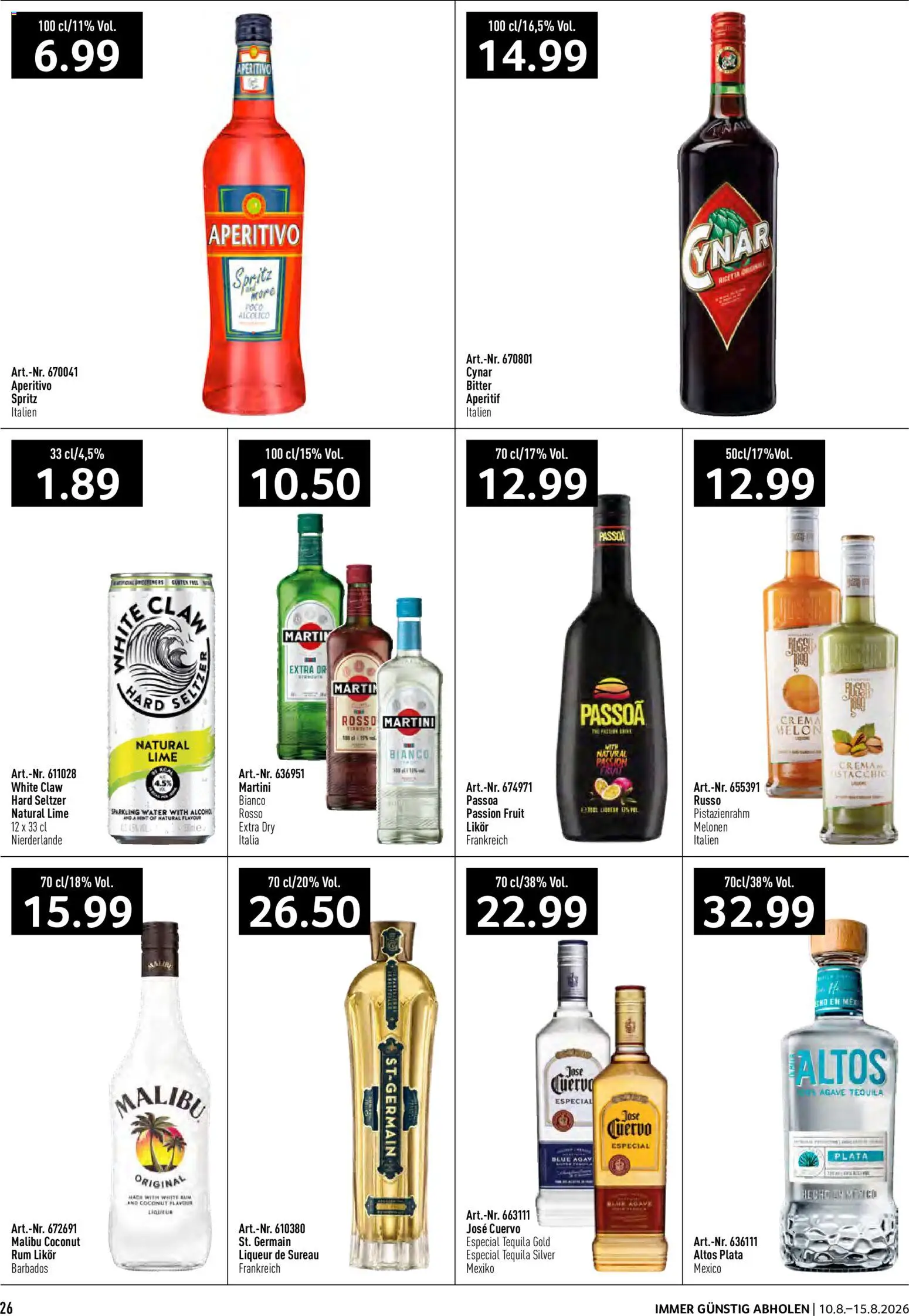 Prodega aktionen – gültig ab 10.08.2026 | Seite: 26 | Produkte: Likör, Ipod