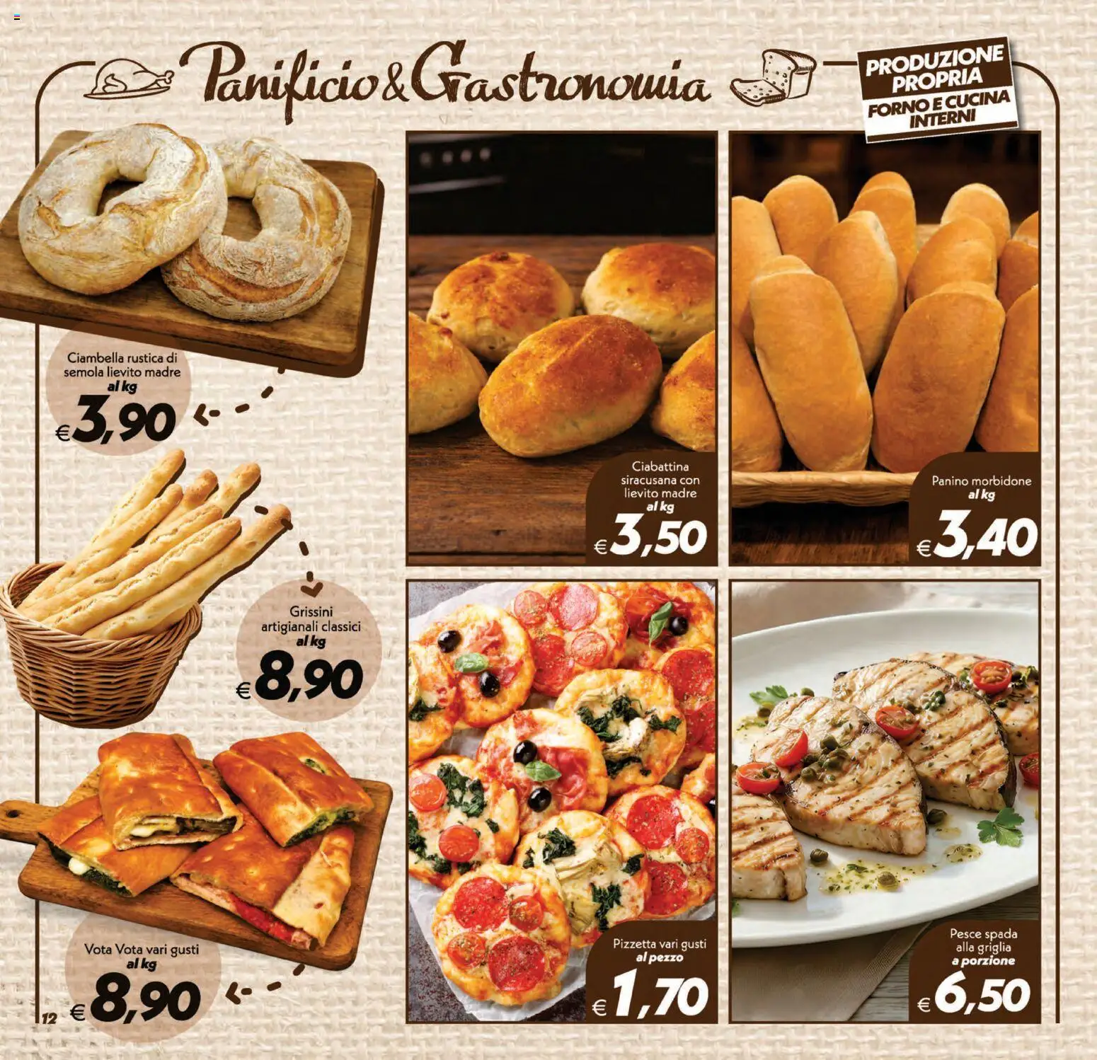 Volantino SuperConveniente del 21/08/2026 | Pagina: 12 | Prodotti: Forno, Griglia, Pesce spada, Lievito