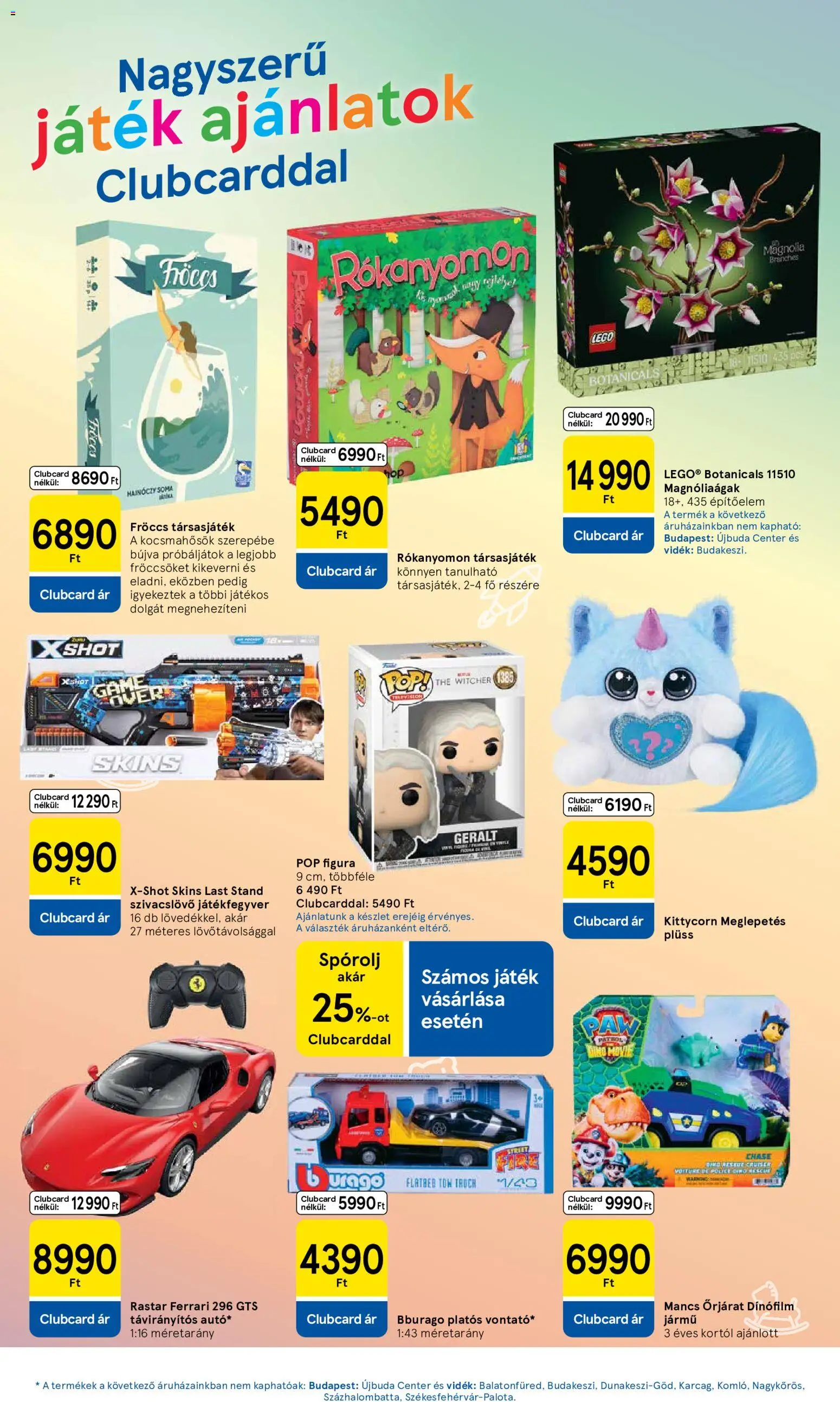 Tesco akciós ujság - amely érvényes a következő dátumtól: 2026.08.27. | Oldal: 11 | Termékek: Játék, Dino, LEGO, Plüss