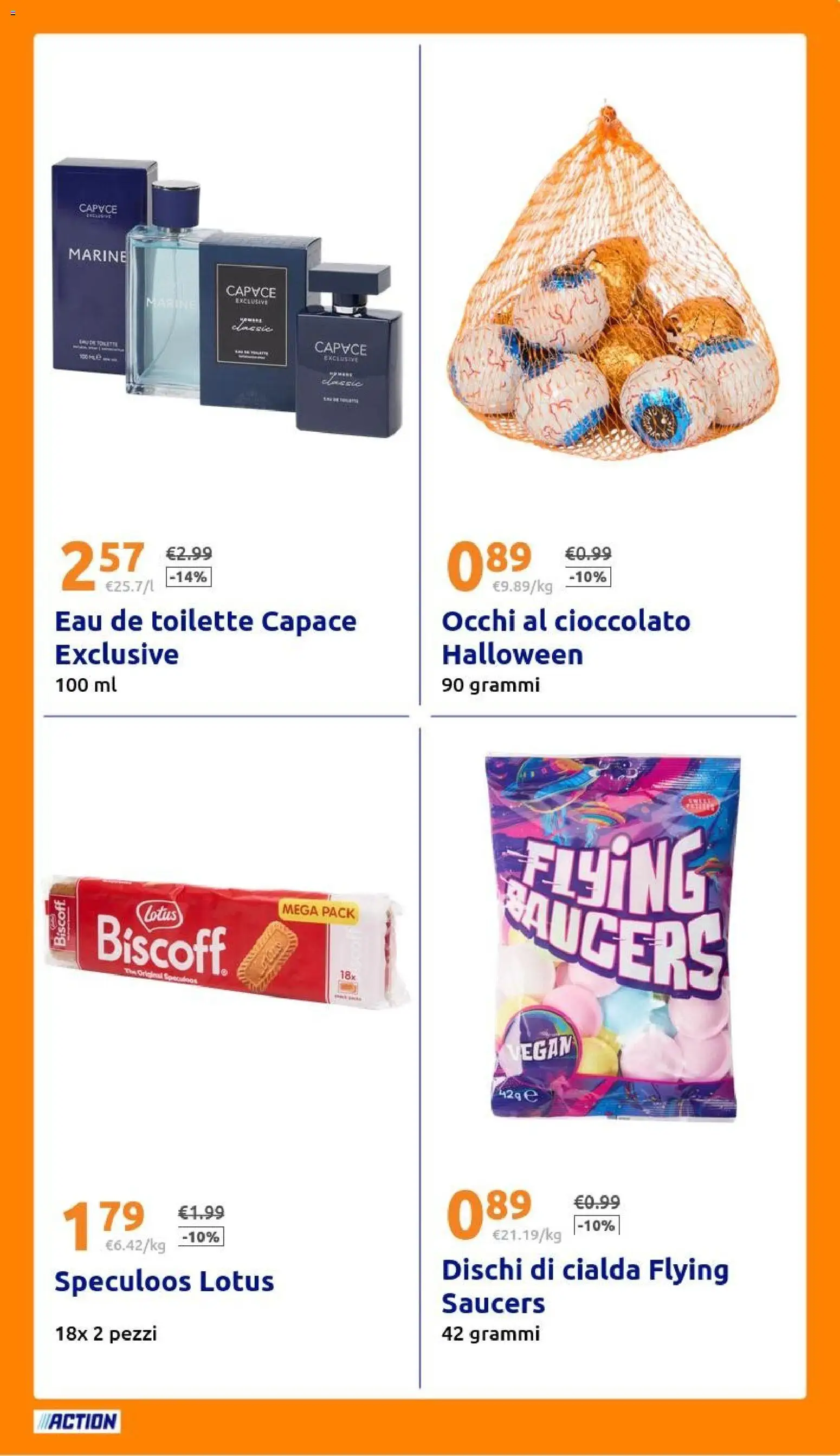 Volantino Action del 21/10/2026 | Pagina: 25 | Prodotti: Cioccolato, The, Cialda