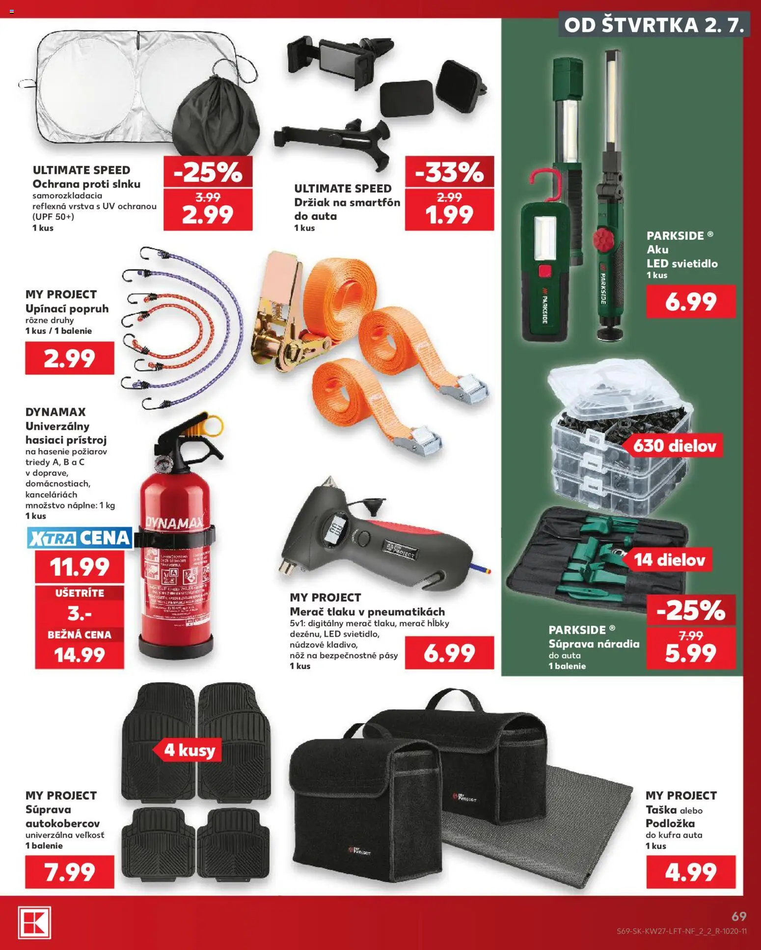 Nové Kaufland akcie – leták je platný od 02.07.2026 | Strana: 69 | Produkty: Svietidlo, Parkside, Led, Smartfón