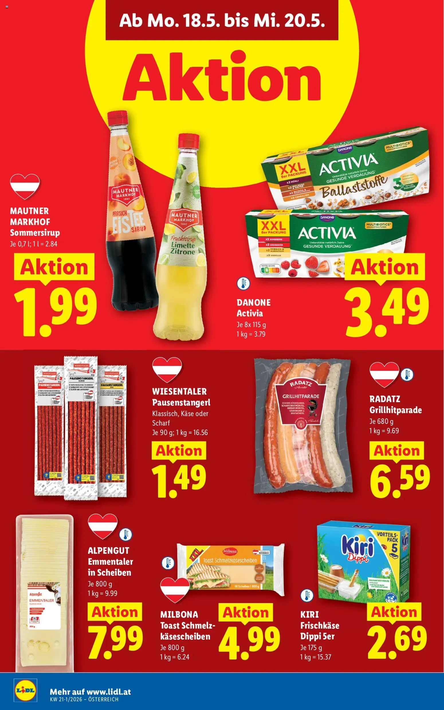 Lidl - Flugblatt gültig ab 13.05.2026 | Seite: 43 | Produkte: Zitrone, Pfirsich, Limette, Käse