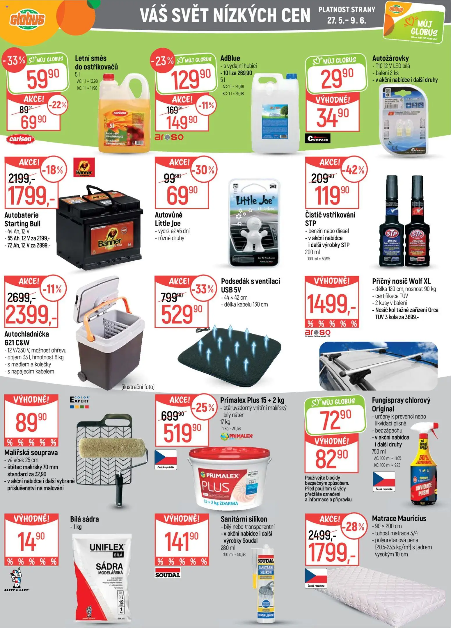 Globus leták - Havířov od 27.05.2026 | Strana: 39 | Produkty: Benzín, USB, Barvy, LED