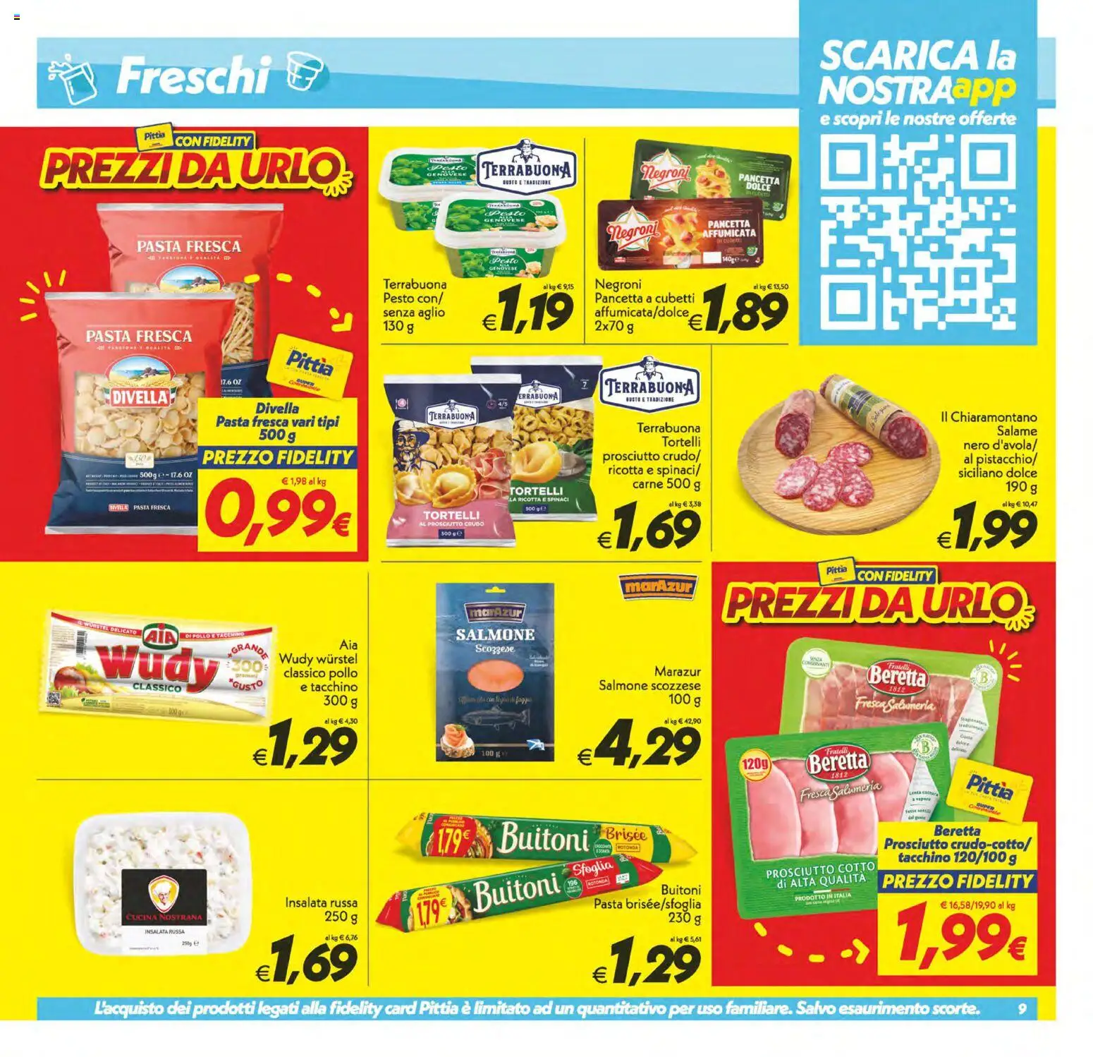 Volantino SuperConveniente del 13/10/2026 | Pagina: 9 | Prodotti: Wurstel, Pesto, Ricotta, Tortelli