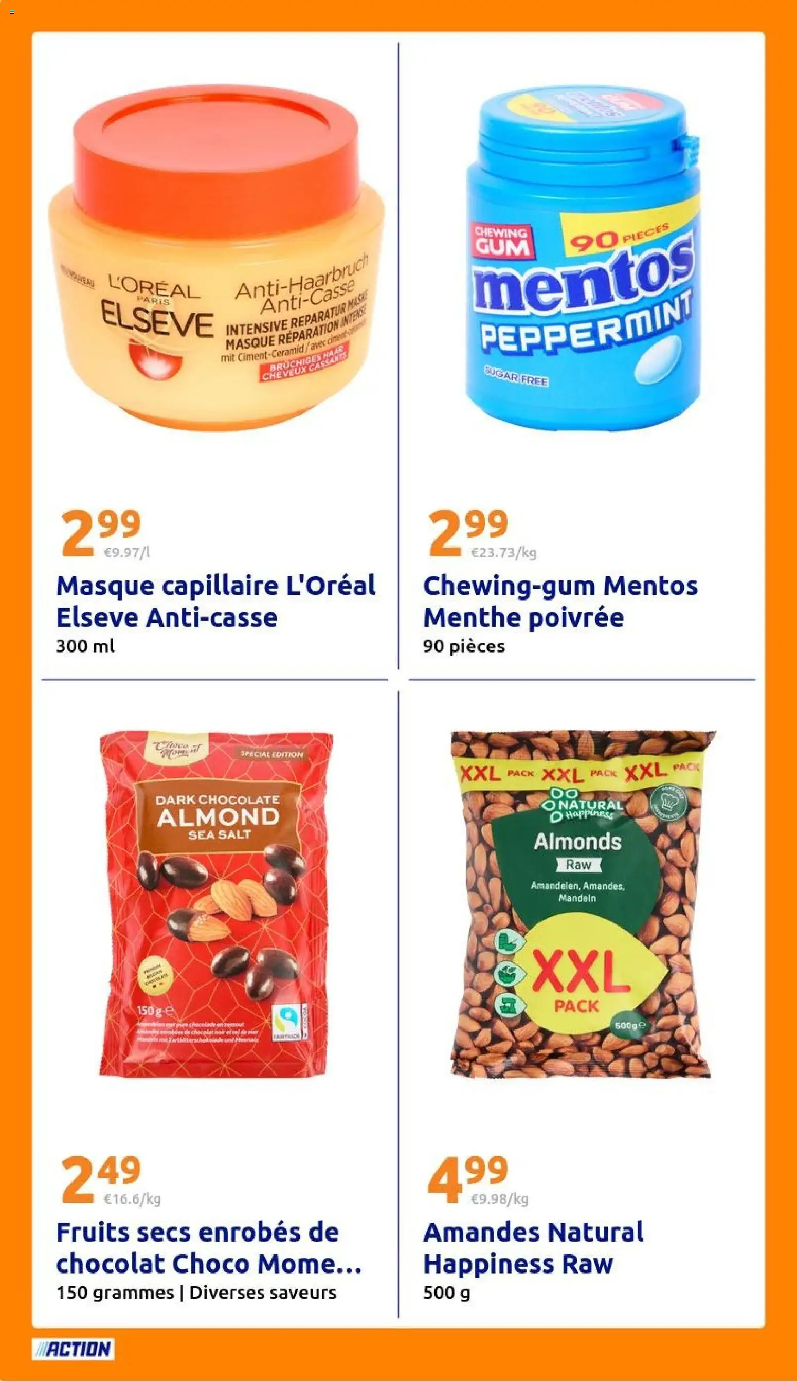 {H1} | Page: 32 | Produits: Masque, Fruits, Chocolat, Amandes