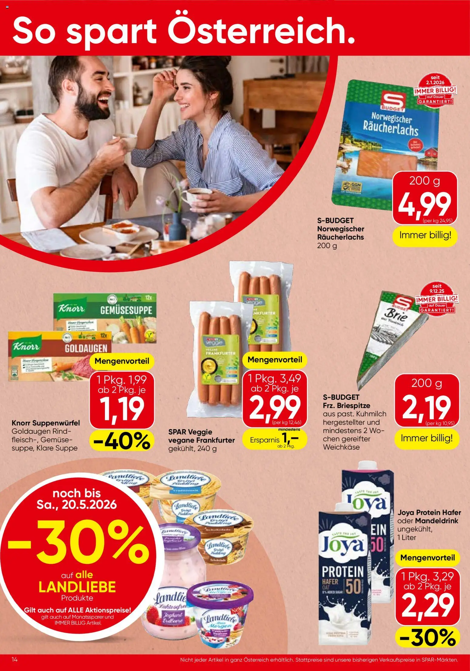 Spar Flugblatt - Salzburg gültig ab 13.05.2026 | Seite: 14 | Produkte: Gemüse