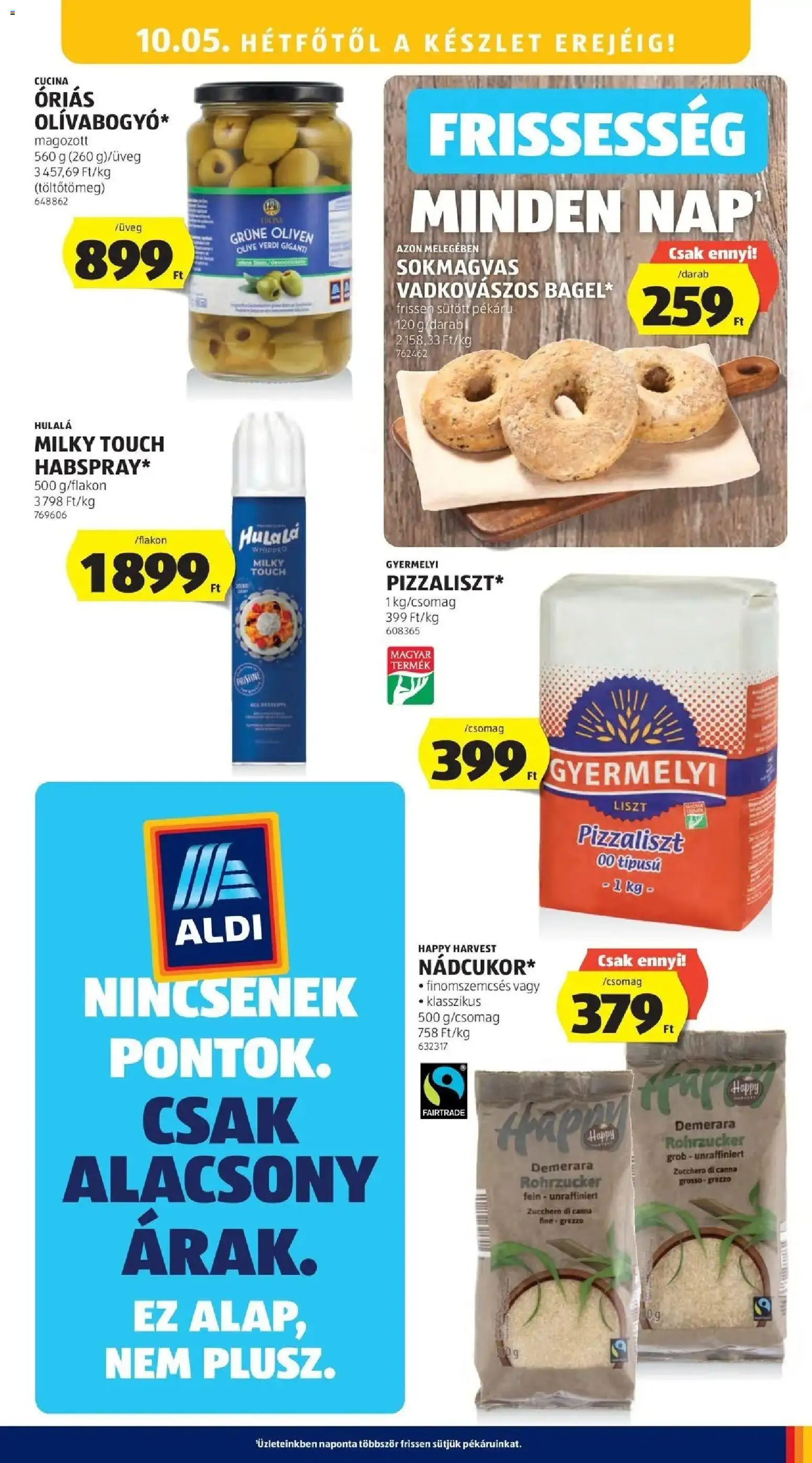 Aldi aktuális akciós újság - 2026.09.26. -tól/töl > akció, lapozható szórólap 🛍️ | Oldal: 17 | Termékek: Happy Harvest, Bagel, Liszt, Pizza