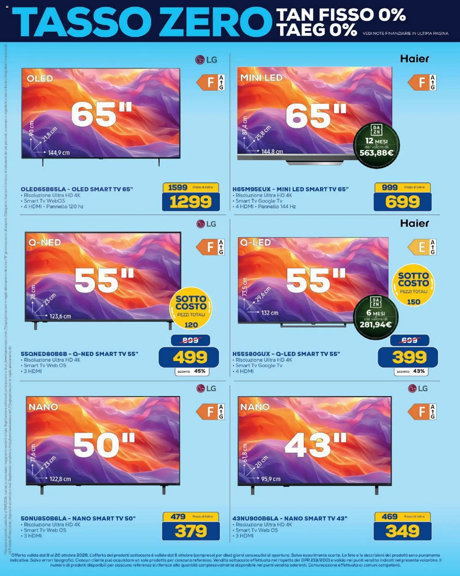 Volantino BRUNO del 09/10/2026 | Pagina: 4 | Prodotti: smart TV, TV