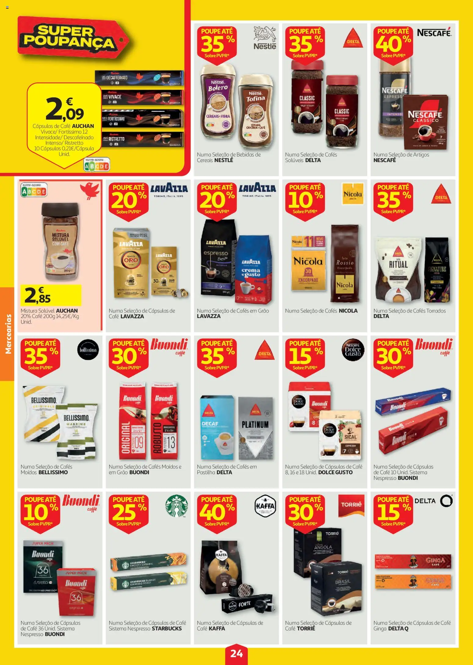 Auchan folheto │ válido de 20/08/2026 | Página: 24 | Produtos: Bebidas, Cápsulas, Café, Cereais