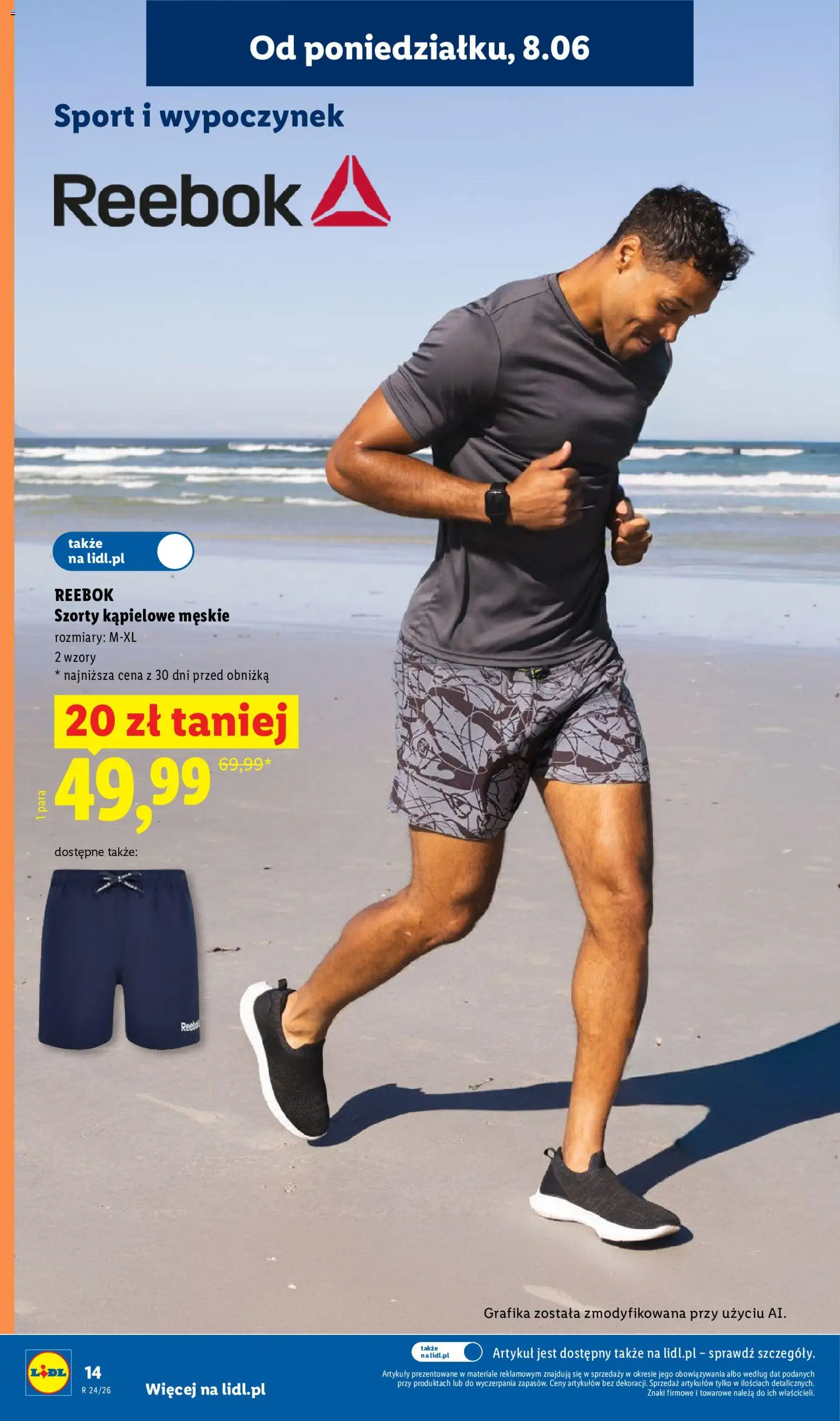 Lidl Katalog od 08.06.2026 | Strona: 16 | Produkty: Szorty