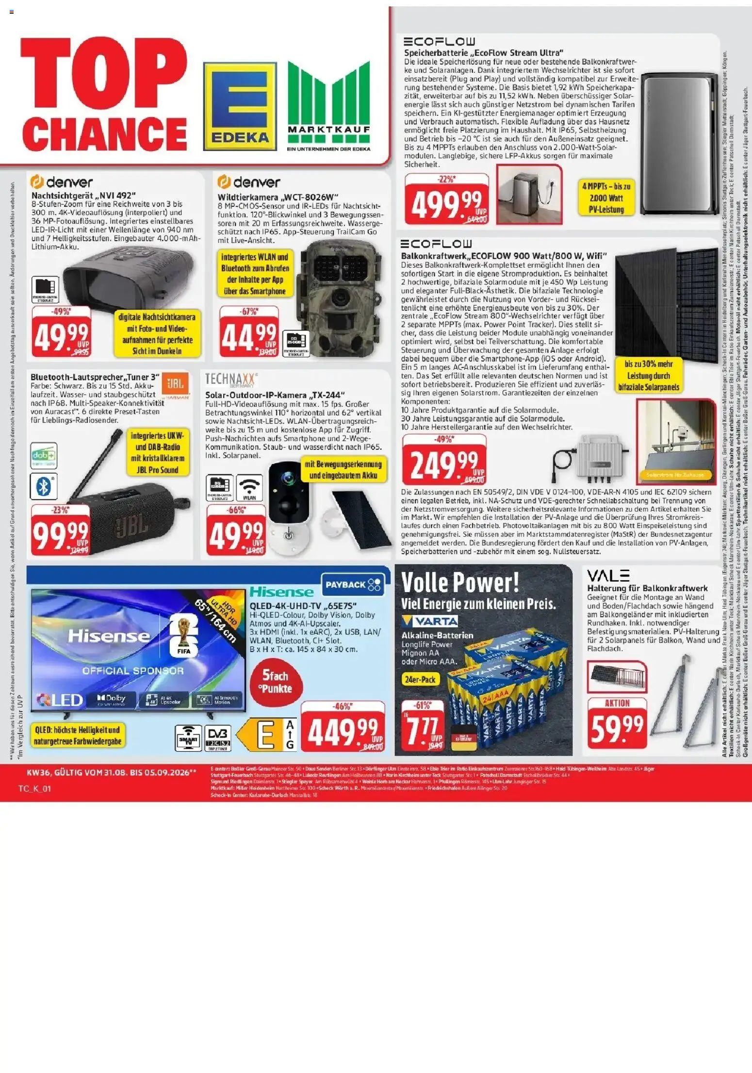 Edeka Prospekt Neu-Ulm (ab 31.08.2026) » Angebote Online | Seite: 60 | Produkte: Berliner, Hisense, Smartphone, Video