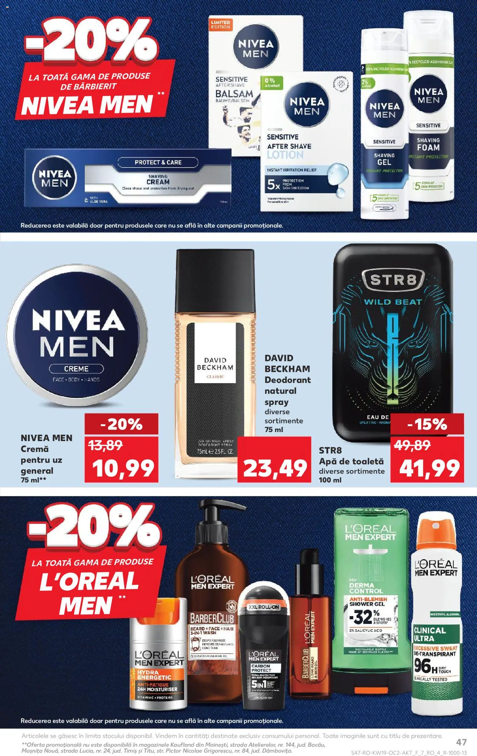 Noul catalog Kaufland – valabil de la 06.05.2026 | Pagină: 47 | Produse: After shave, Aloe vera, Balsam, Deodorant