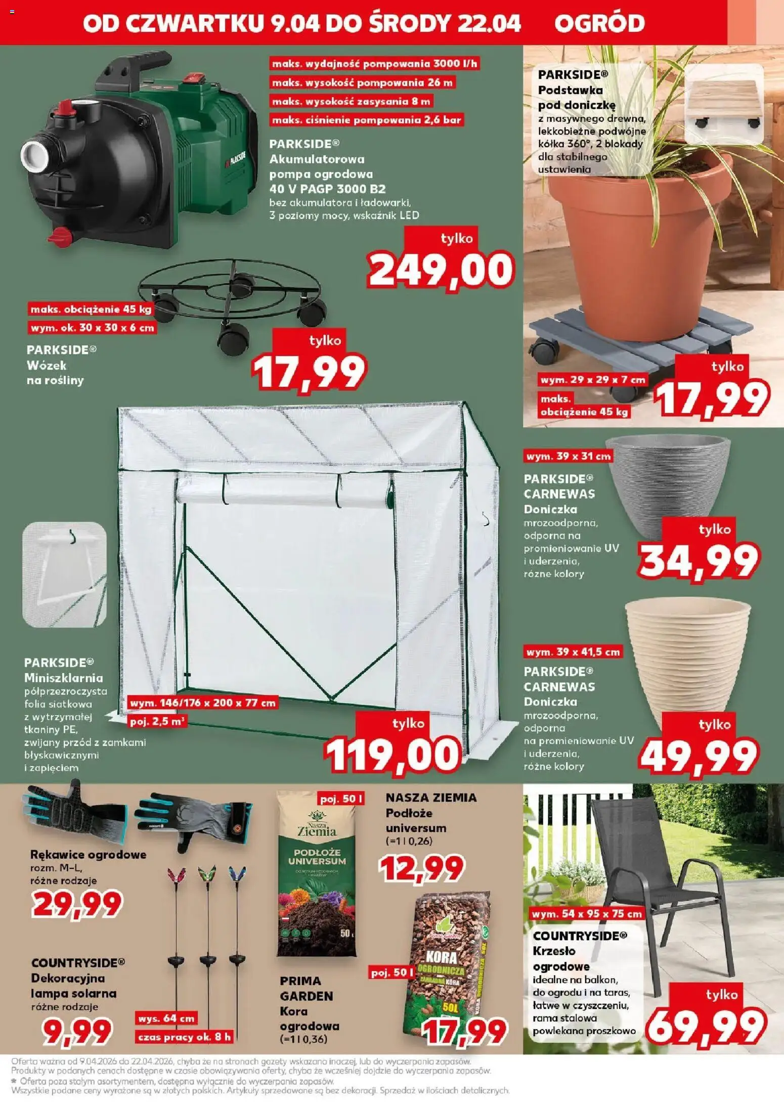 Kaufland gazetka - Mocny start od 13.04.2026 | Strona: 31 | Produkty: Lampa solarna, Ziemia, Doniczka, Lampa