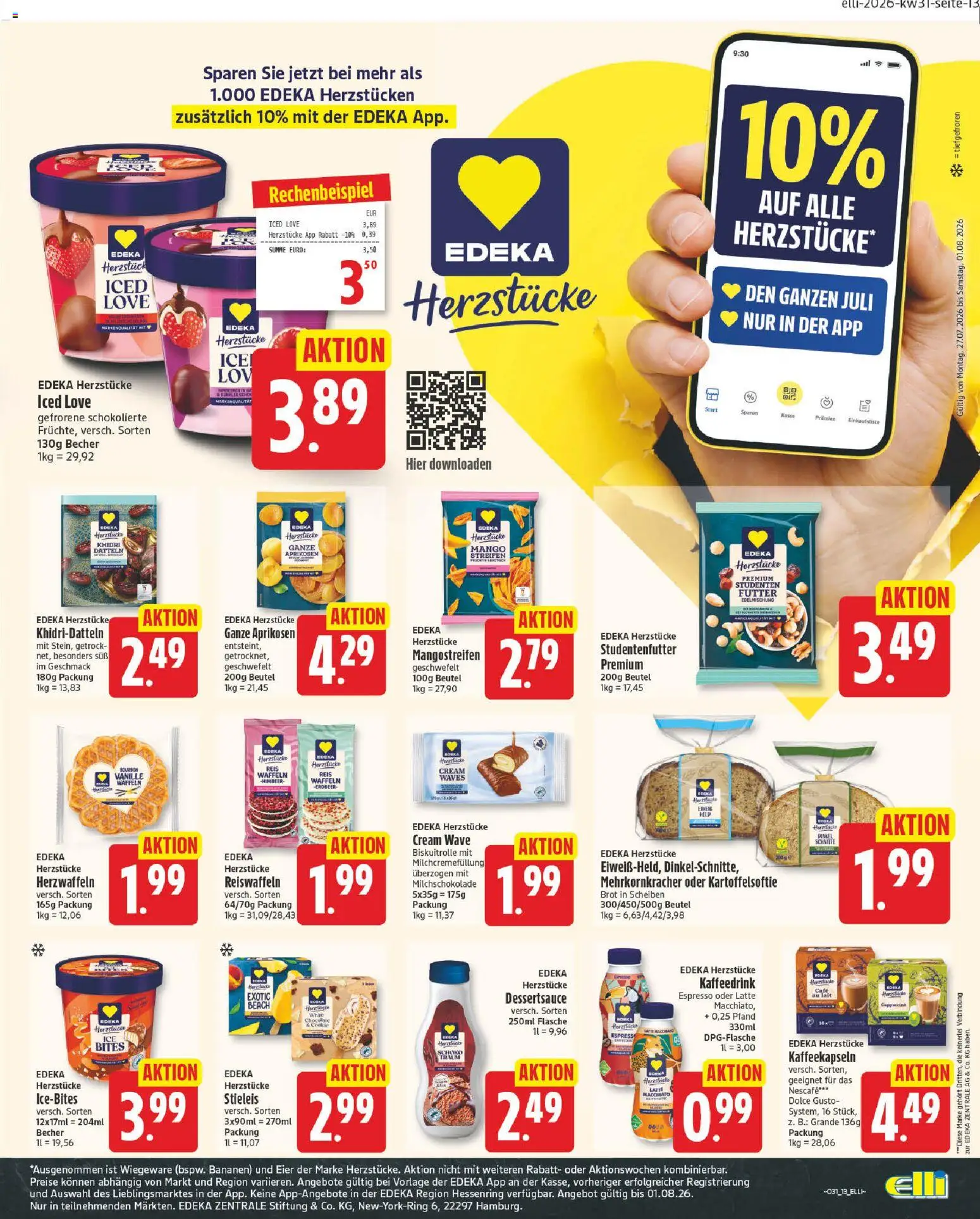 Elli Markt Prospekt Erwitte – gültig ab 27.07.2026 | Seite: 17 | Produkte: Eier, Waffeln, Brot, Reis