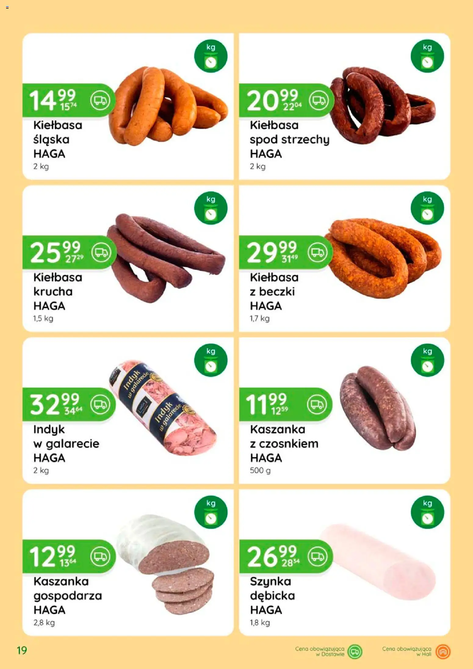 Eurocash gazetka - Katalog Wędlin od 06.08.2026 | Strona: 19 | Produkty: Kiełbasa, Indyk, Szynka, Indyk w galarecie