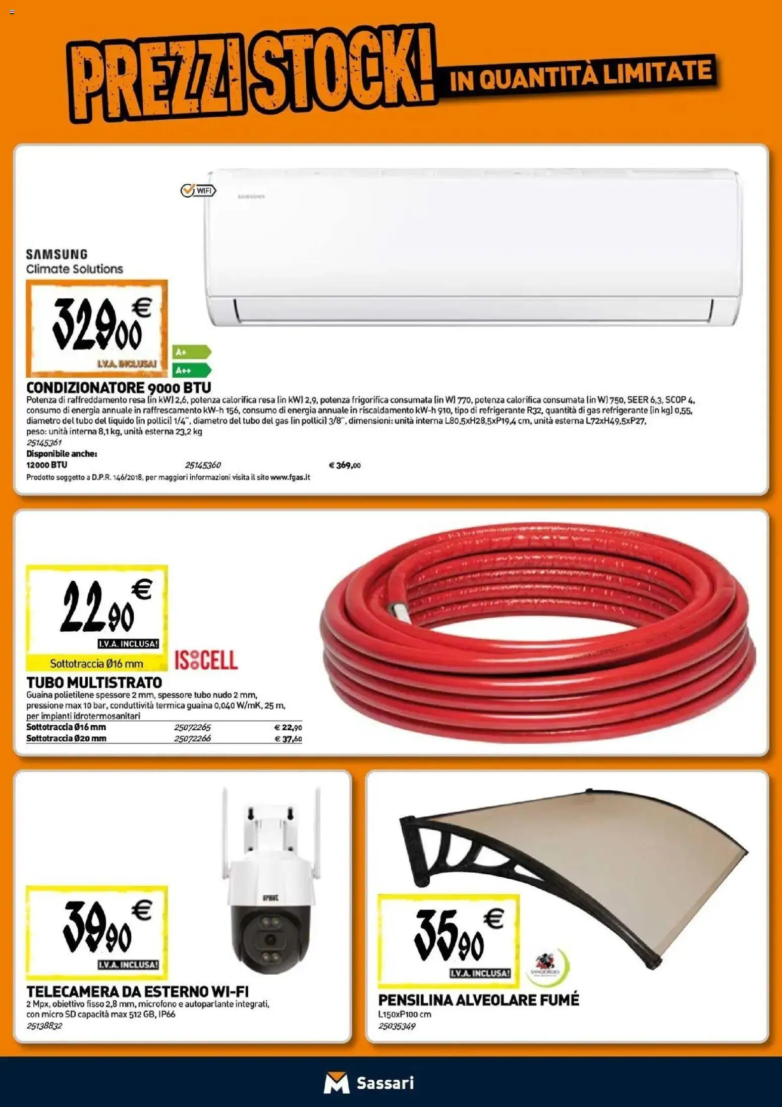 Nuovo TECNOMAT catalogo Sassari dal 24/09/2026 > offerte anteprima 🛍️ | Pagina: 10 | Prodotti: Tubo, Microfono, Condizionatore, Samsung