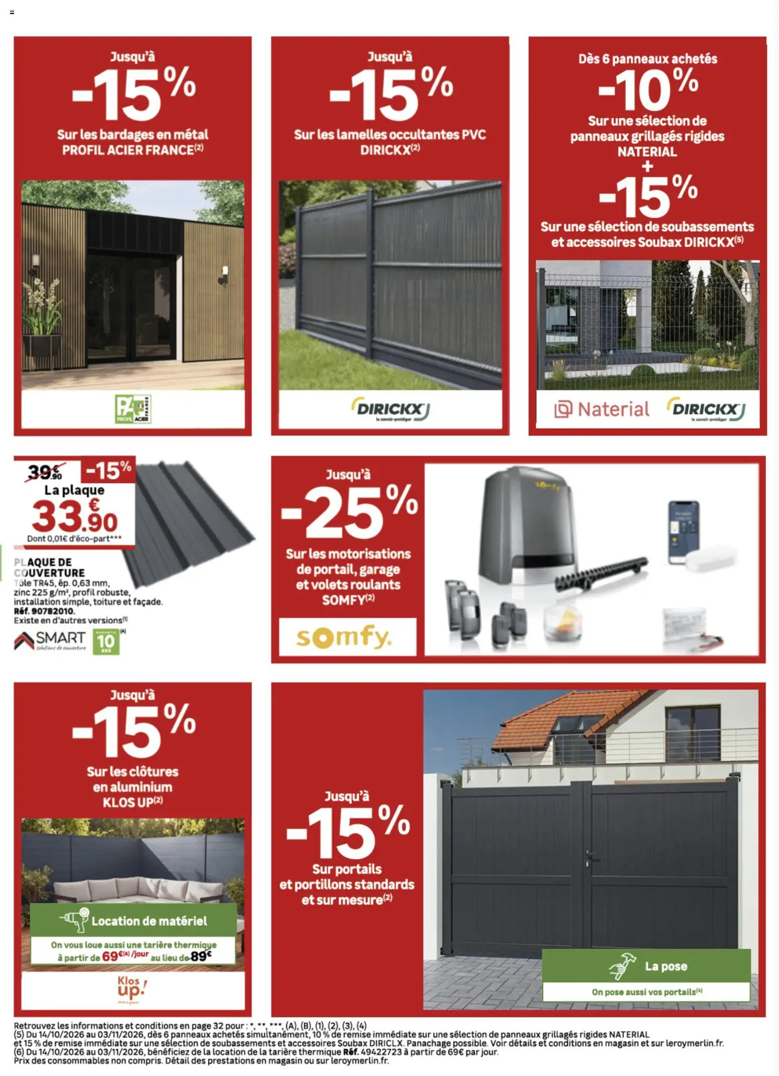 {H1} | Page: 28 | Produits: Couverture, Tarière thermique, Garage