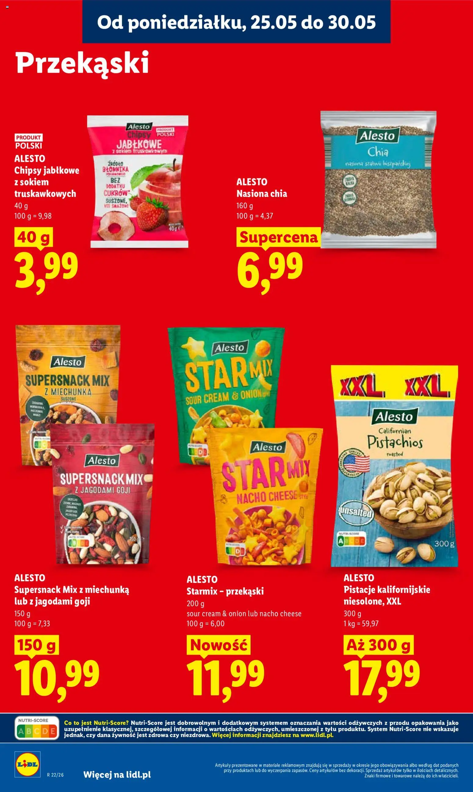 Lidl gazetka od 25.05.2026 | Strona: 80 | Produkty: Chipsy, Nasiona, Chipsy jabłkowe, Nasiona chia
