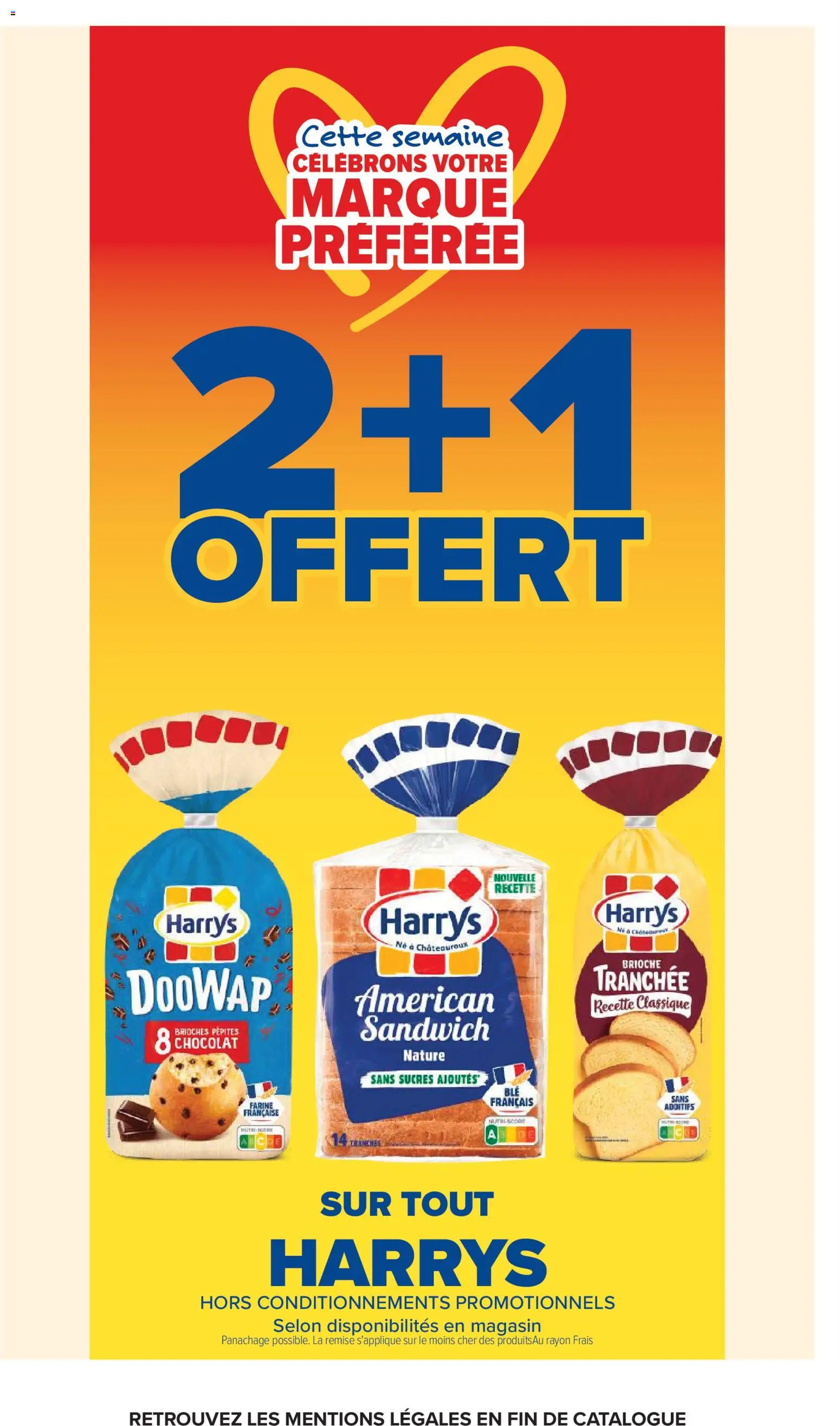 {H1} | Page: 12 | Produits: Sandwich, Farine, Brioche, Chocolat