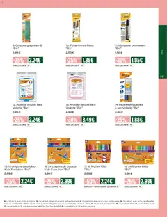 Monoprix - Prévisualisation de Monoprix - Guide de rentree valide à partir de 04/08/2026 | Page: 25 | Produits: Feutre effaçable, Coloriage, Crayons de couleur