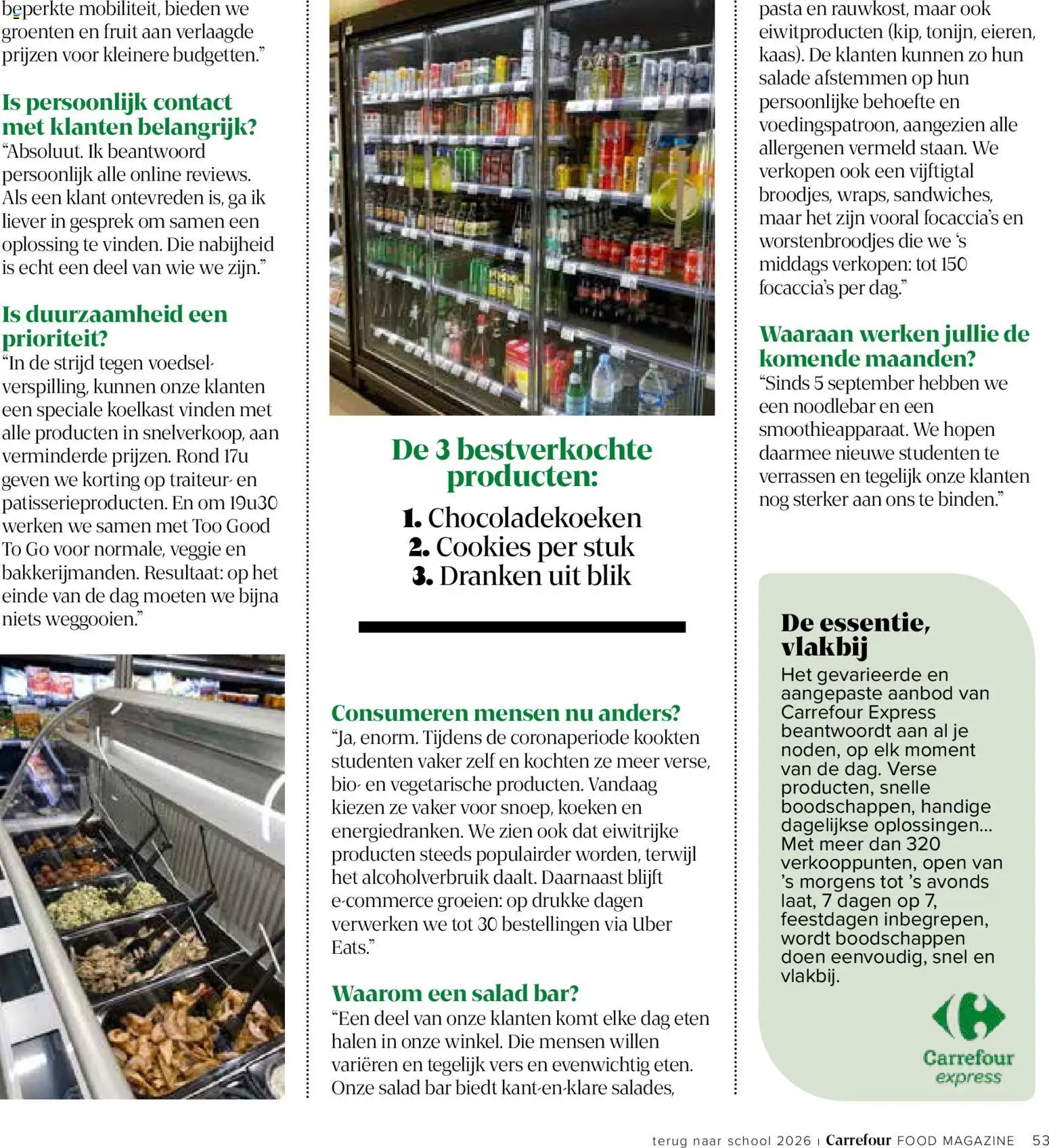 {H1} | Pagina: 53 | Producten: Salade, Fruit, Groenten, Dranken