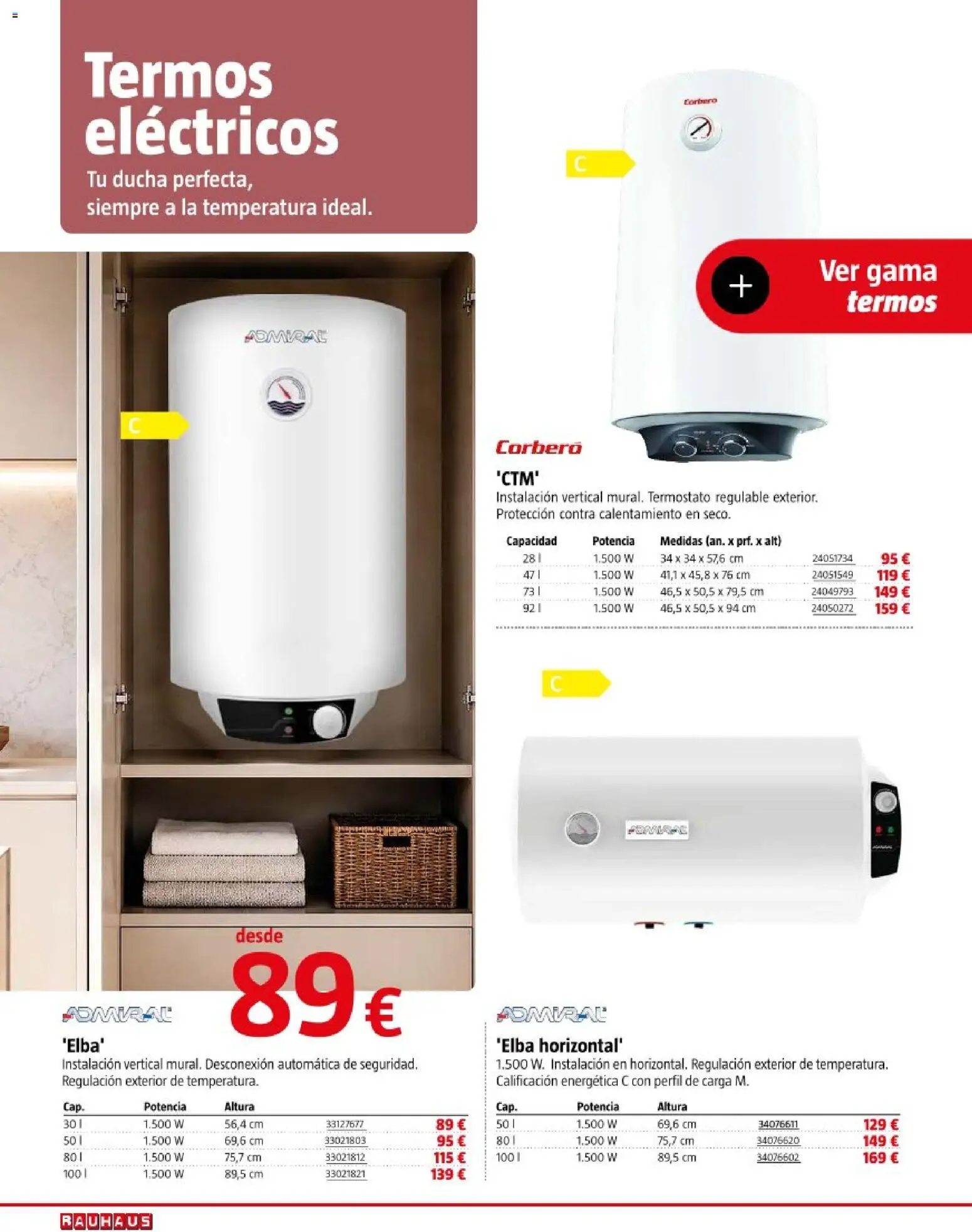 Bauhaus Calefacción │ válido desde el 29/09/2026 | Página: 62 | Productos: Ducha
