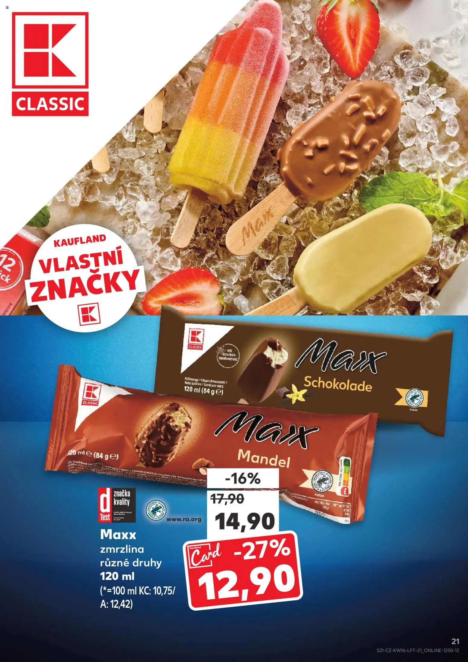 Kaufland leták od 15.04.2026 | Strana: 21 | Produkty: Zmrzlina, Kakao