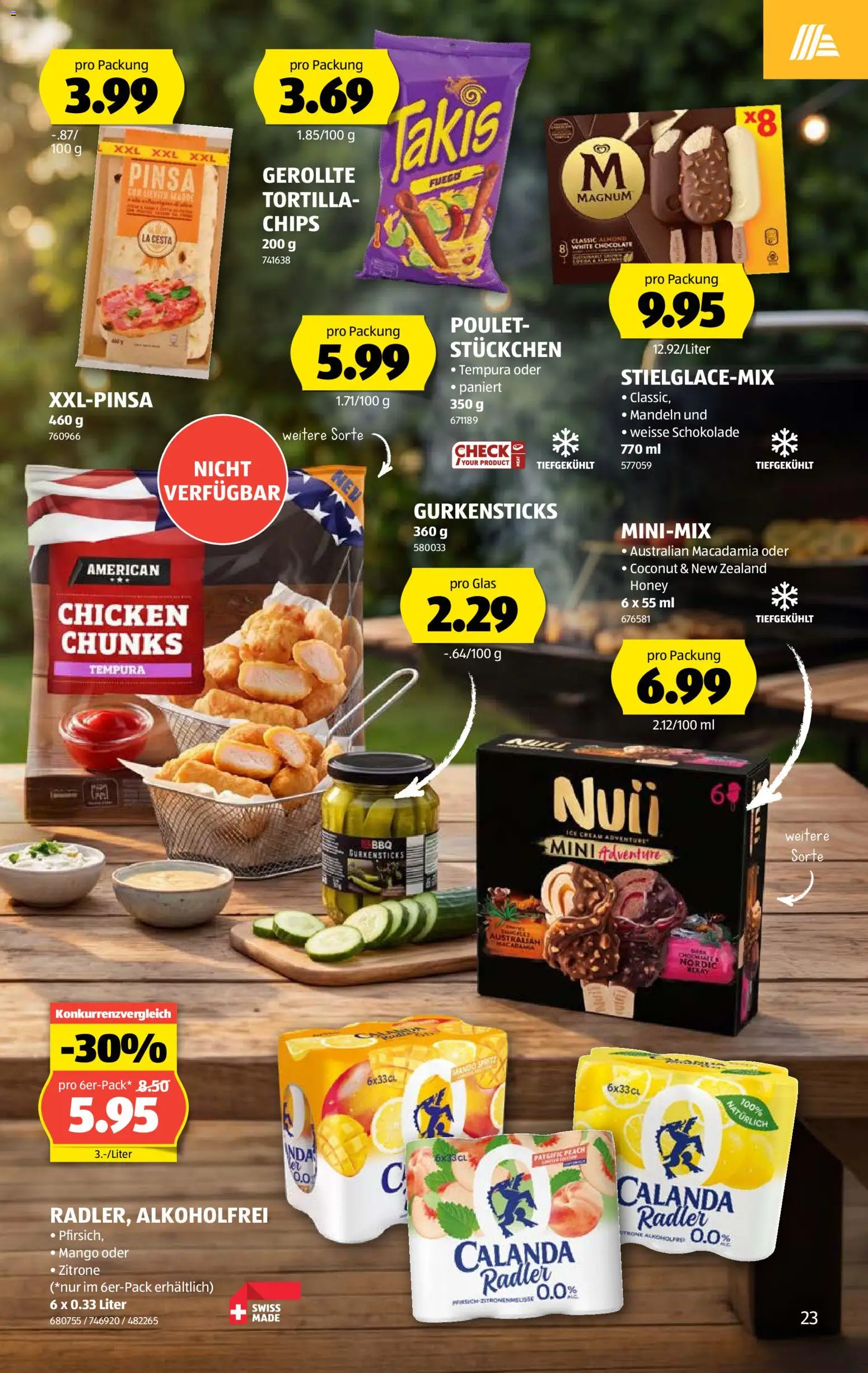 Aldi aktionen – gültig ab 06.08.2026 | Seite: 23 | Produkte: Chips, Mango, Zitrone, Tortilla-Chips