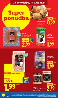 Lidl katalog akcije – veljaven od 10.09.2026 | Stran: 38 | Izdelki: Hrenovke, Zar, Namaz, Riz