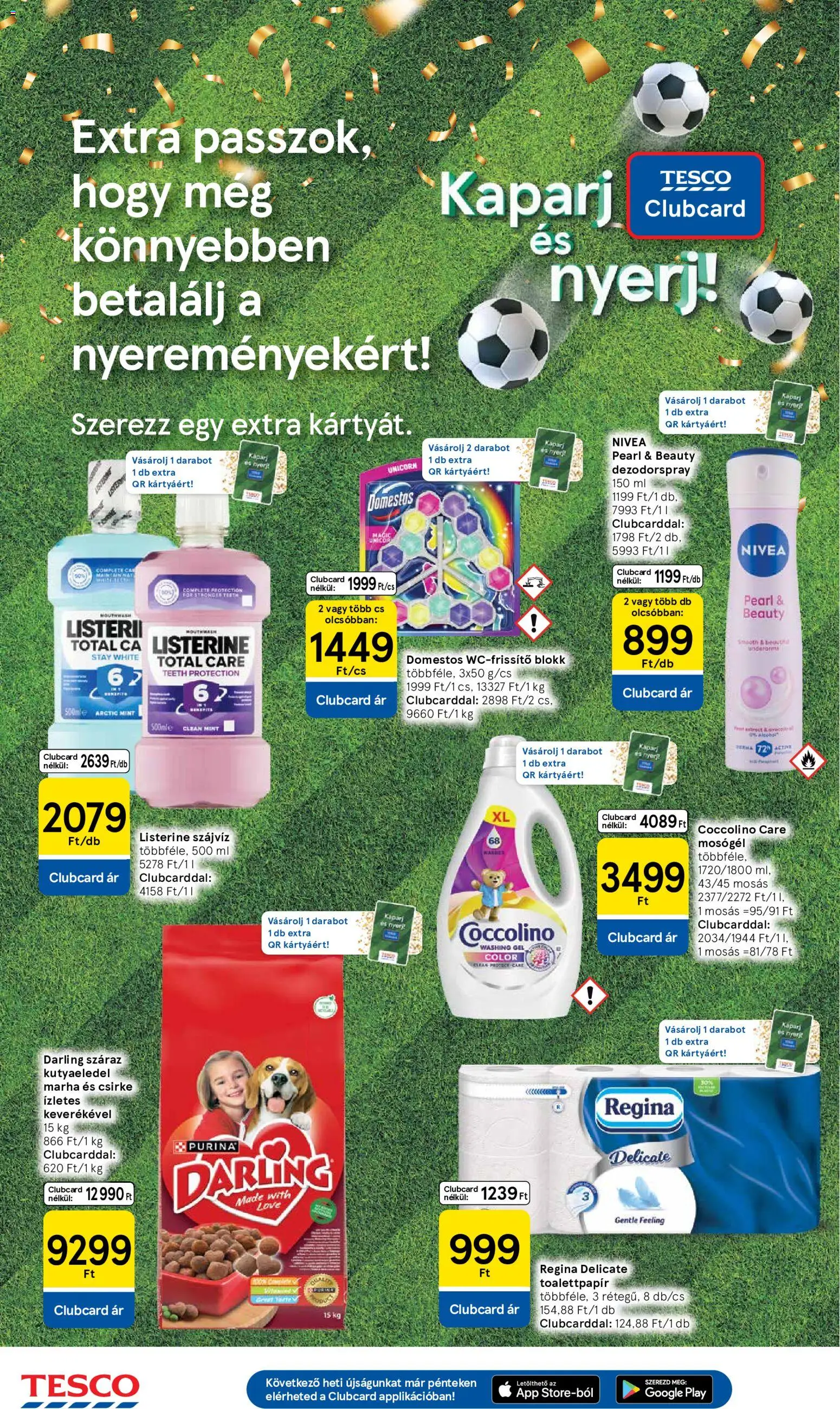 Tesco akciós ujság - amely érvényes a következő dátumtól: 04.06.2026 | Oldal: 26 | Termékek: Coccolino, Kutyaeledel, Mosógél, Szájvíz