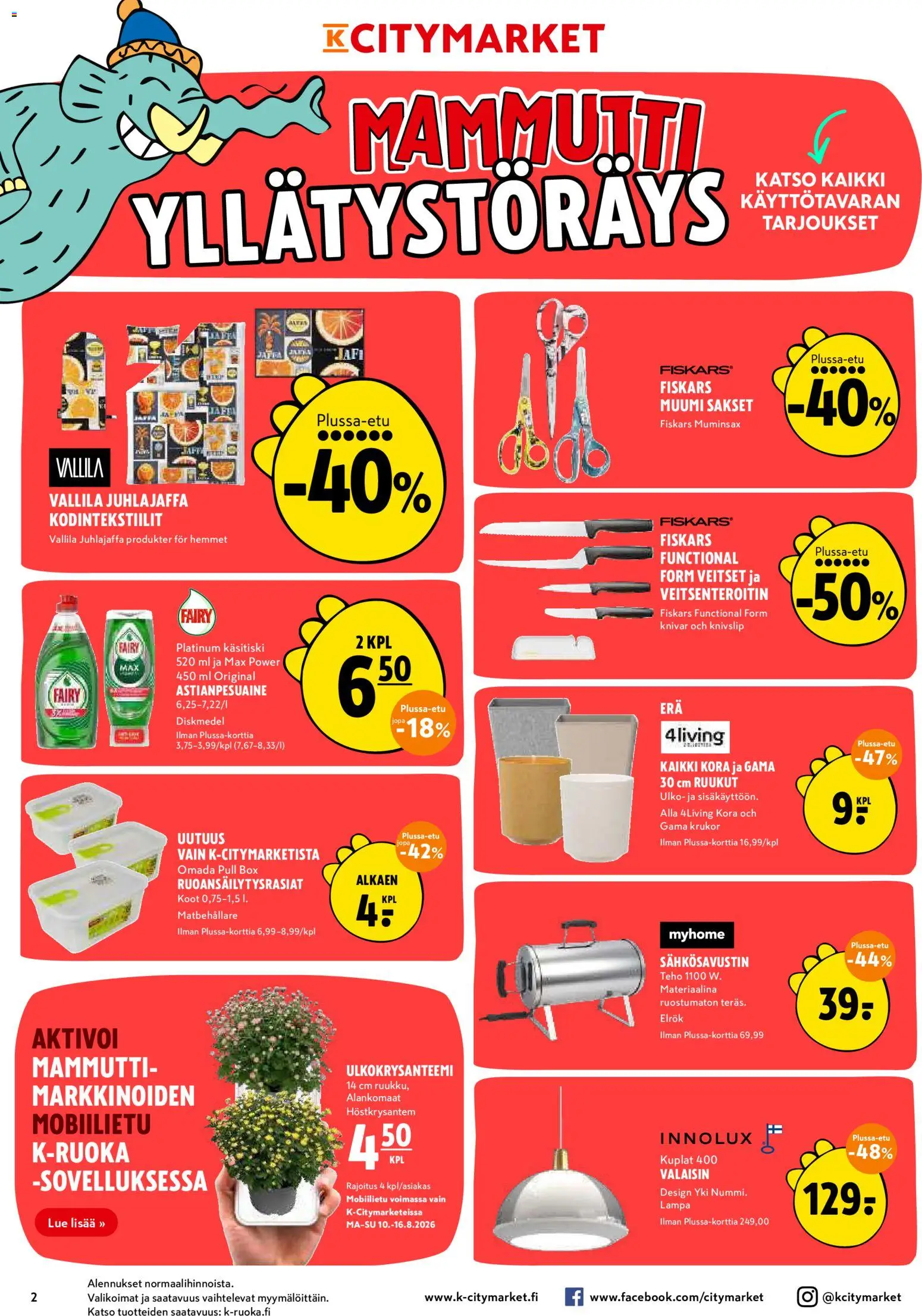 K-Citymarket tarjoukset – voimassa 10/08/2026 alkaen | Sivu: 2