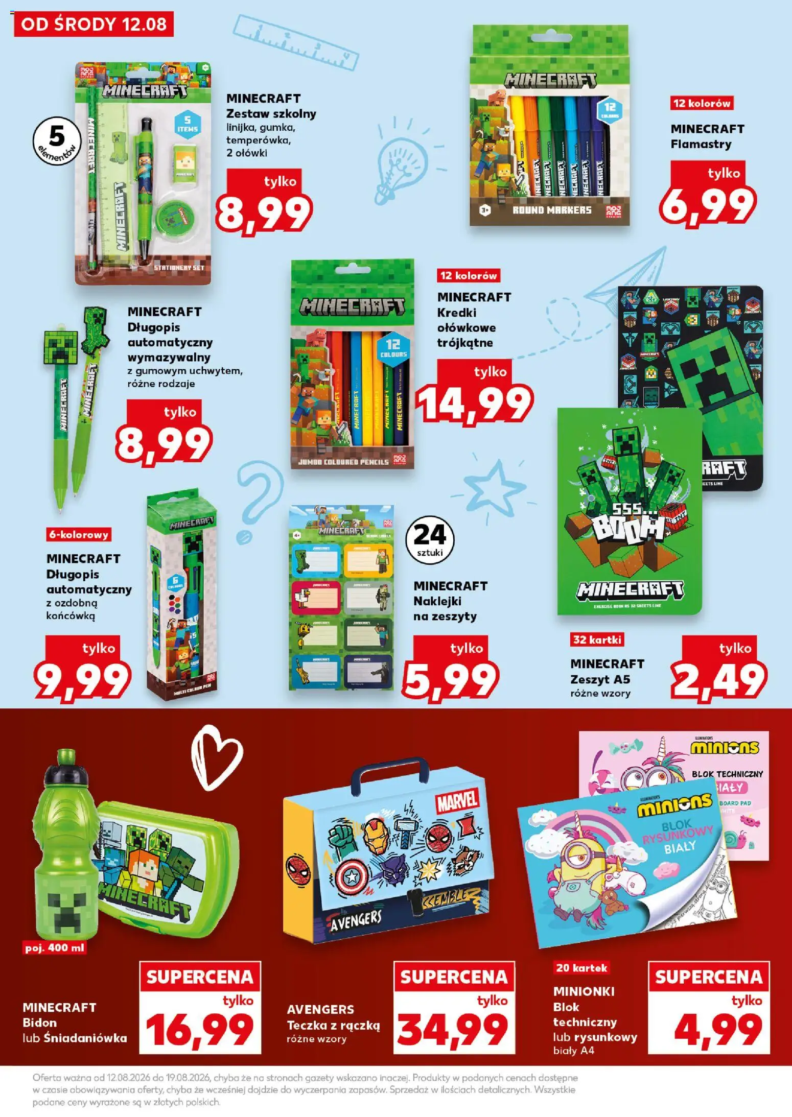 Kaufland Polsko leták - Nowy rok szkolny od 12.08.2026 | Strana: 19 | Produkty: Blok